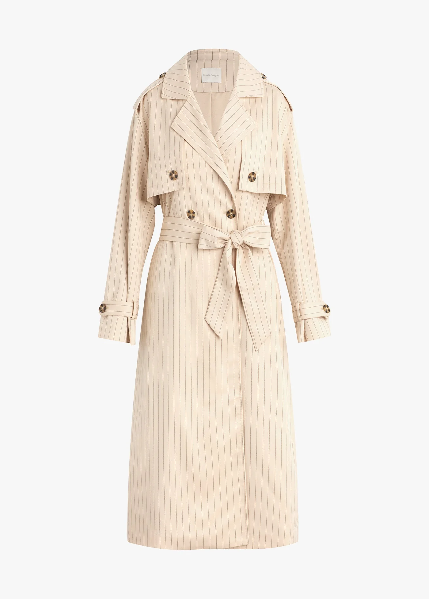 The Charles Trench | Warm Sand Pinstripe - Image 7
