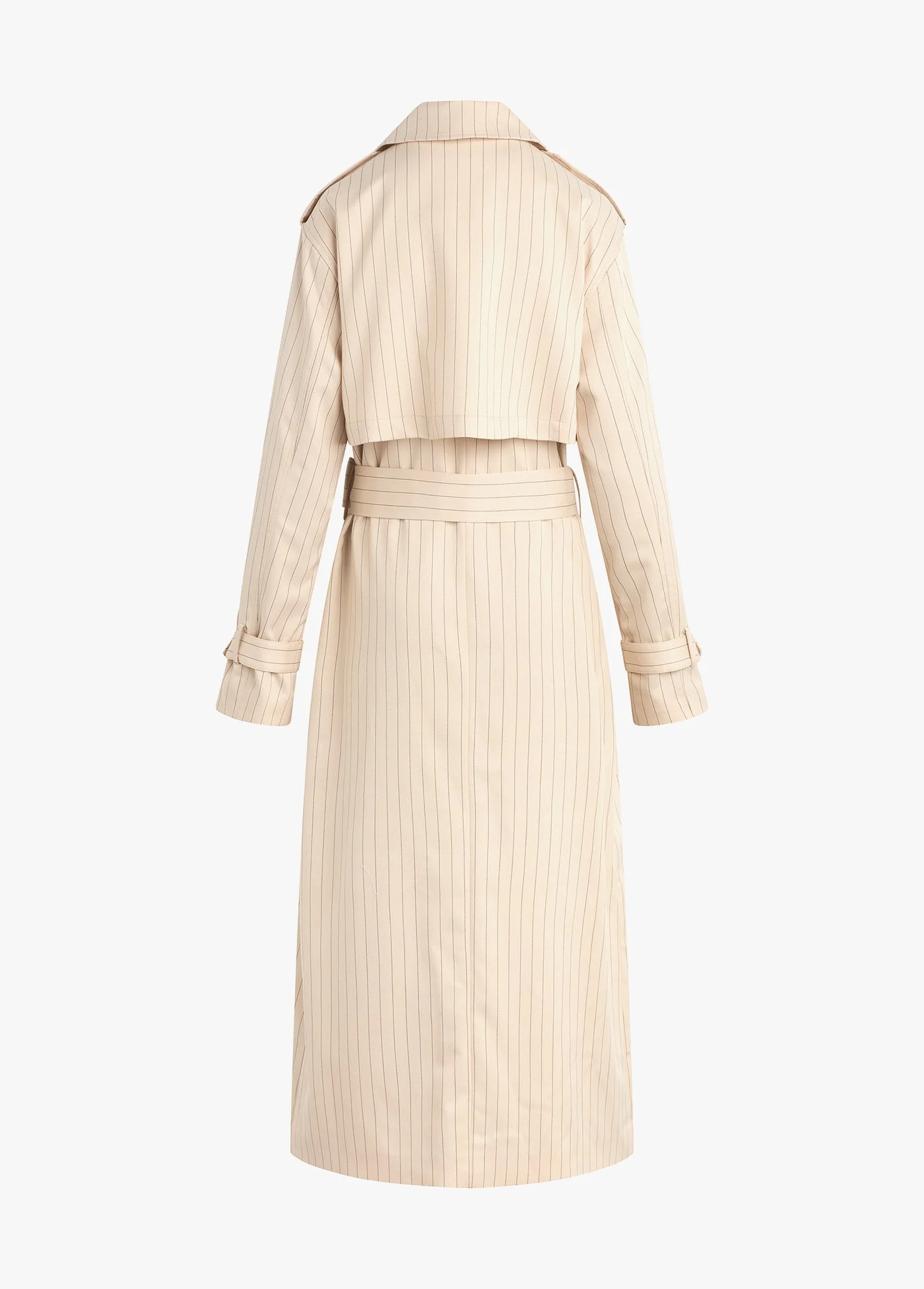 The Charles Trench | Warm Sand Pinstripe - Image 8
