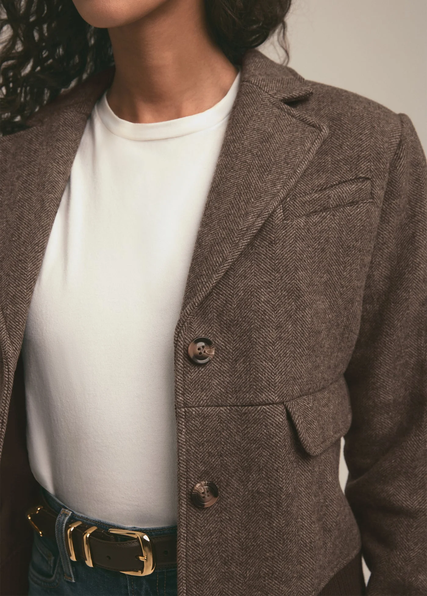 The City Bomber | Chocolate Herringbone - Image 3