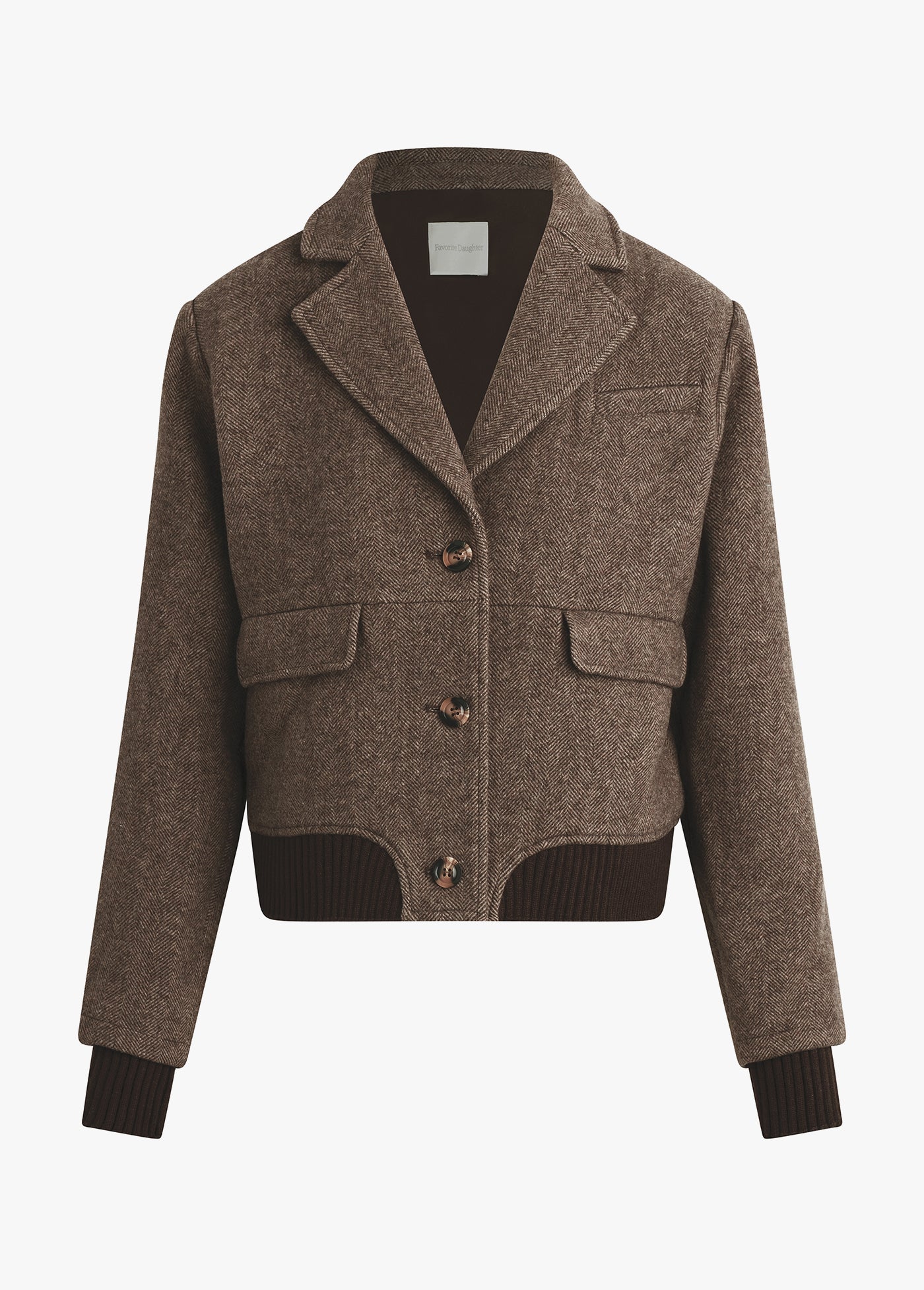 The City Bomber | Chocolate Herringbone - Image 7