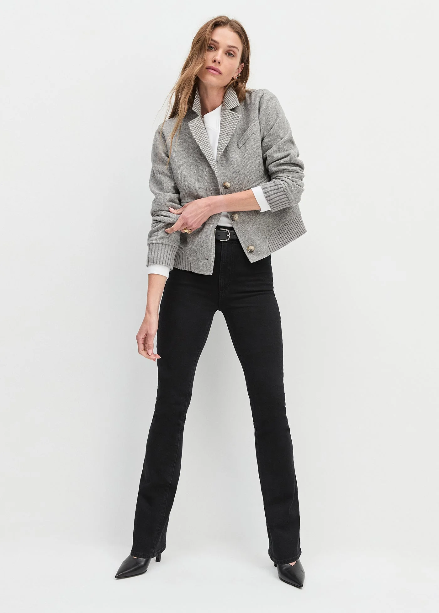 The City Bomber | Grey Houndstooth - Image 2