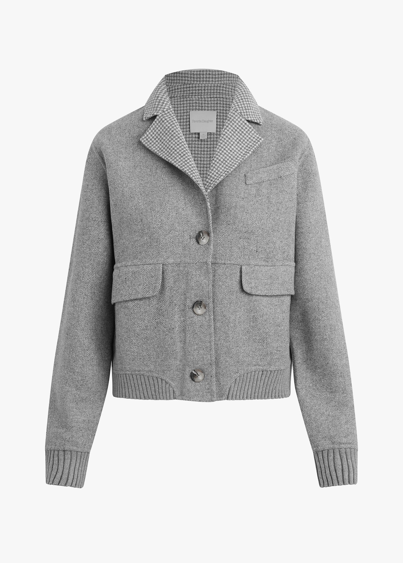 The City Bomber | Grey Houndstooth - Image 9