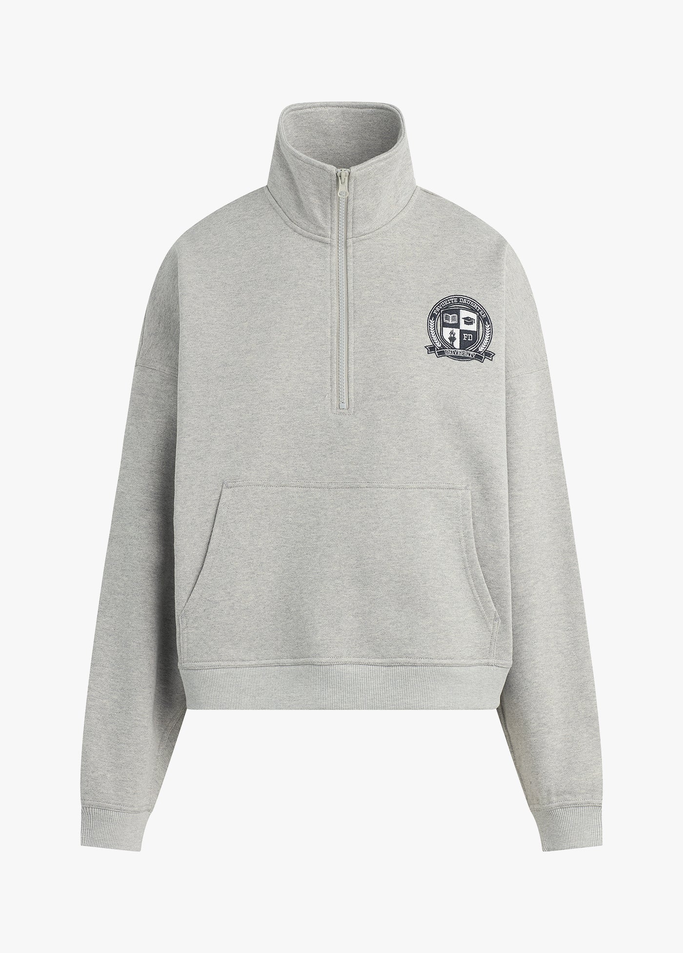 The Coaches Half Zip Jacket | Heather Grey - Image 11