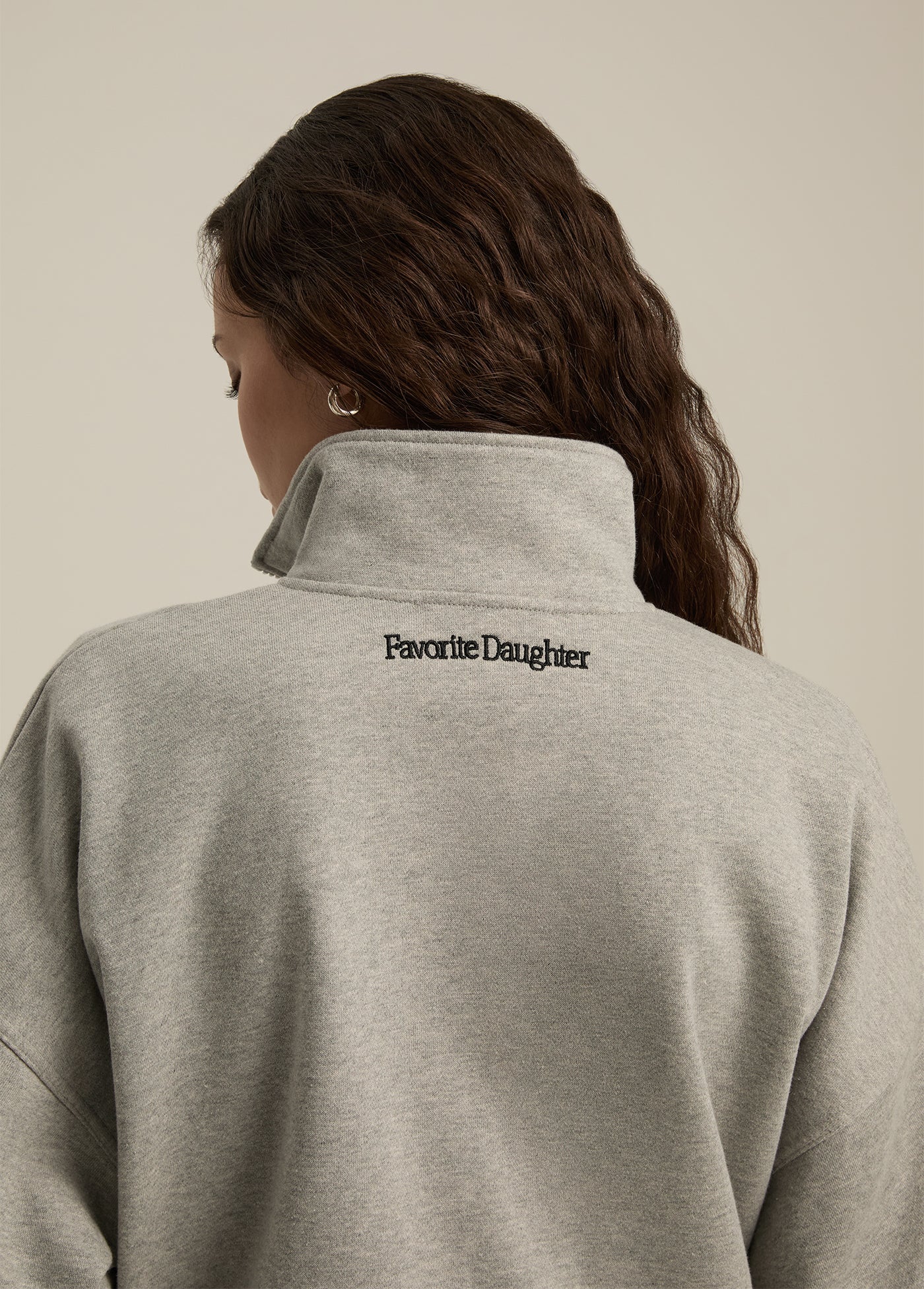 The Coaches Half Zip Jacket | Heather Grey - Image 4