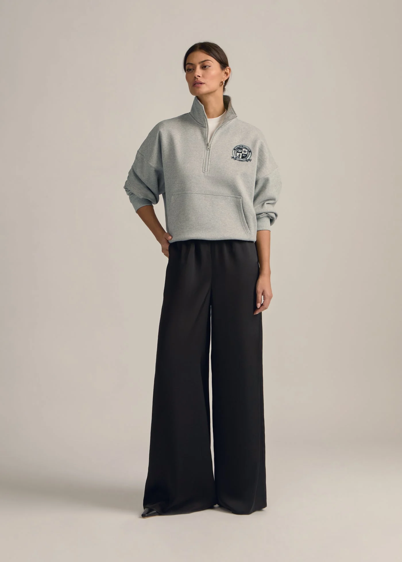 The Coaches Half Zip Jacket | Heather Grey - Image 7