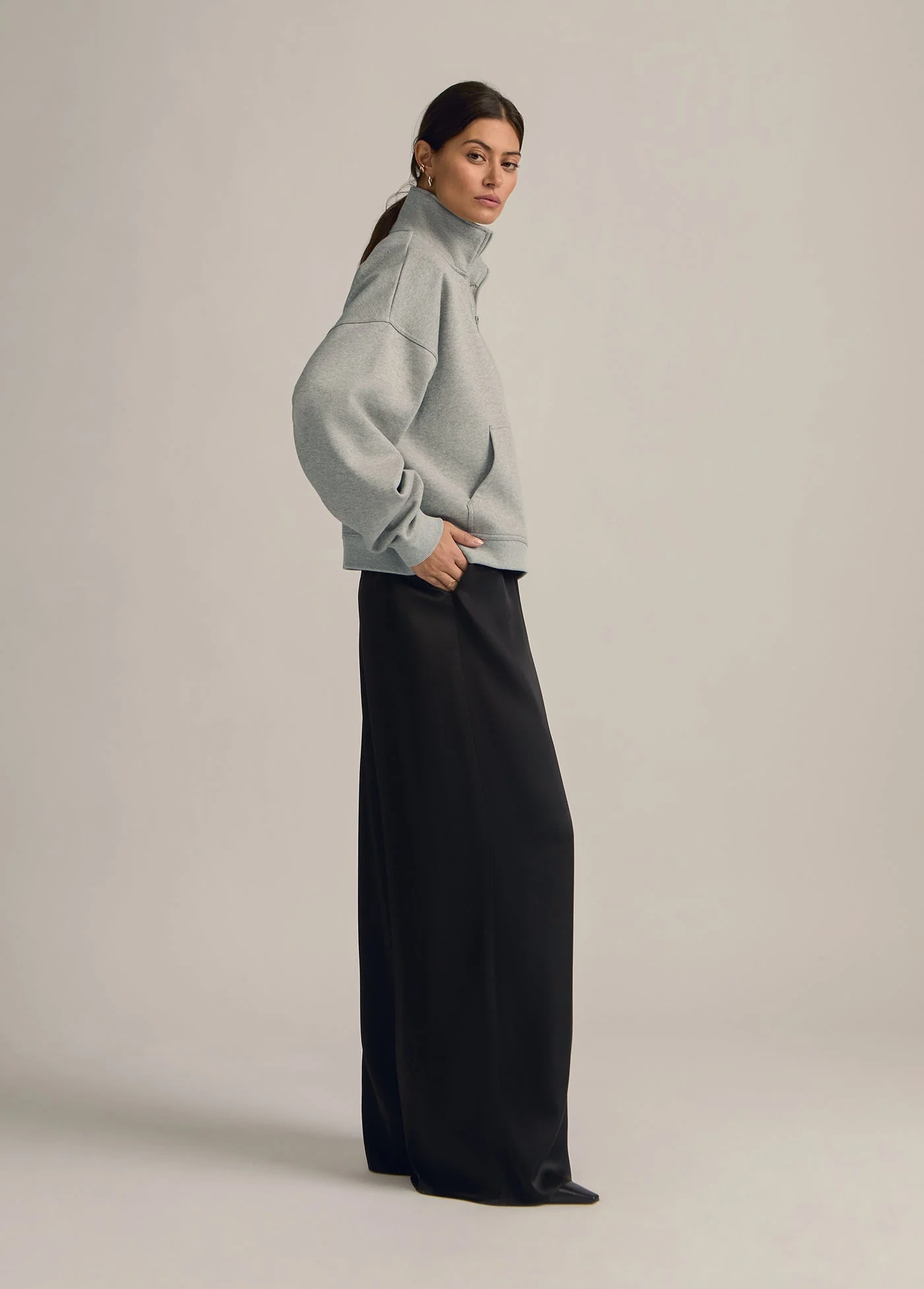The Coaches Half Zip Jacket | Heather Grey - Image 9