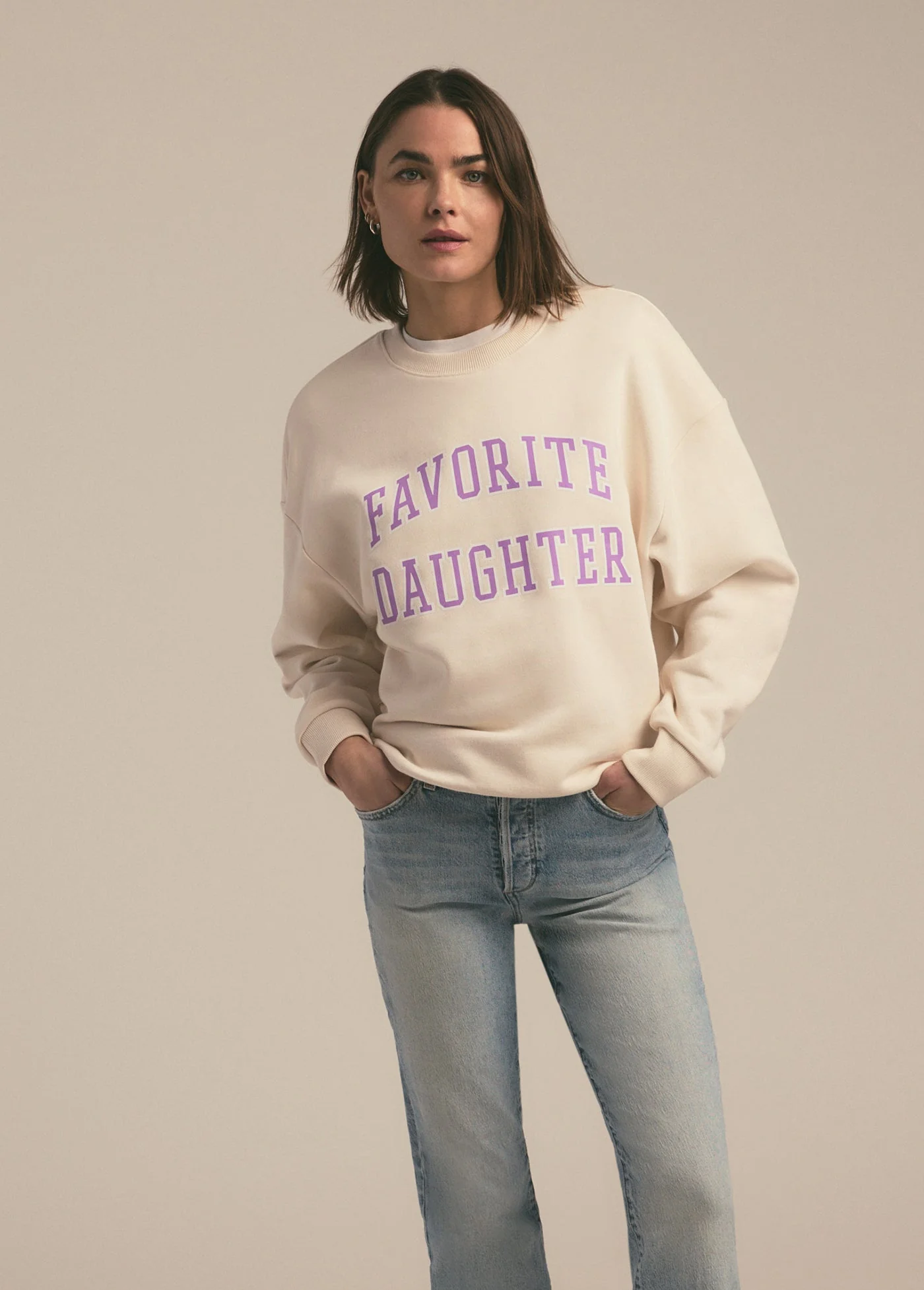 The Collegiate Sweatshirt | Gardenia