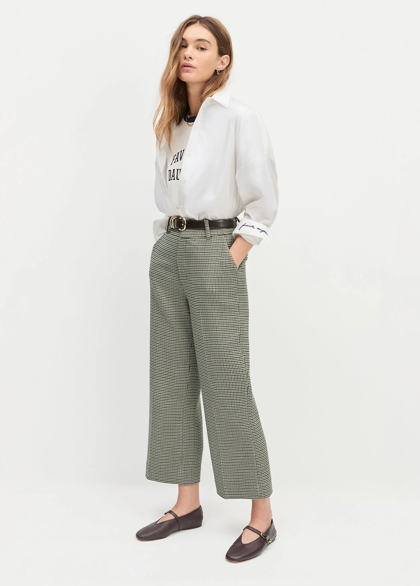 The Cropped Fiona Pant | Cheshire Houndstooth - Image 4