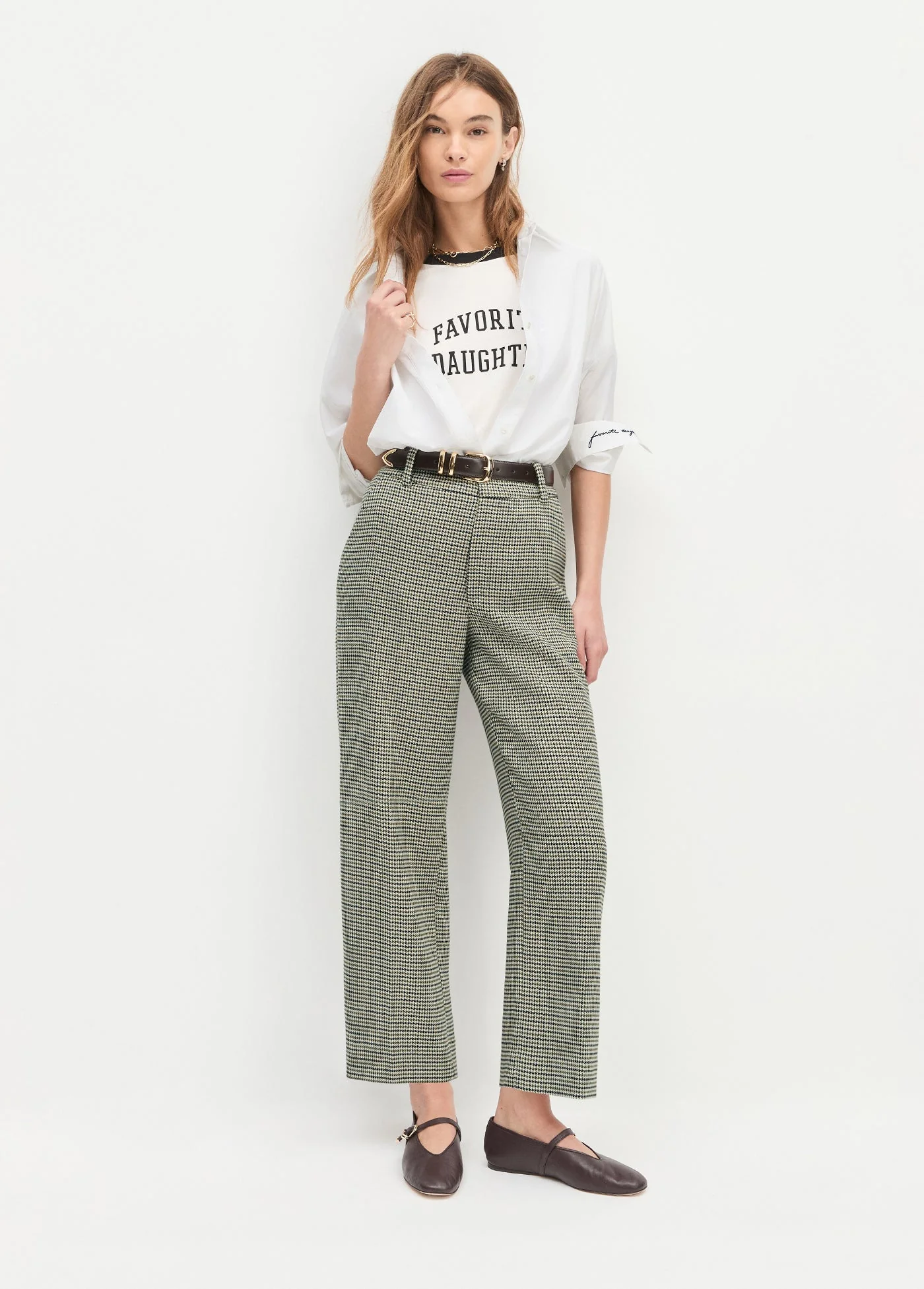 The Cropped Fiona Pant | Cheshire Houndstooth - Image 5