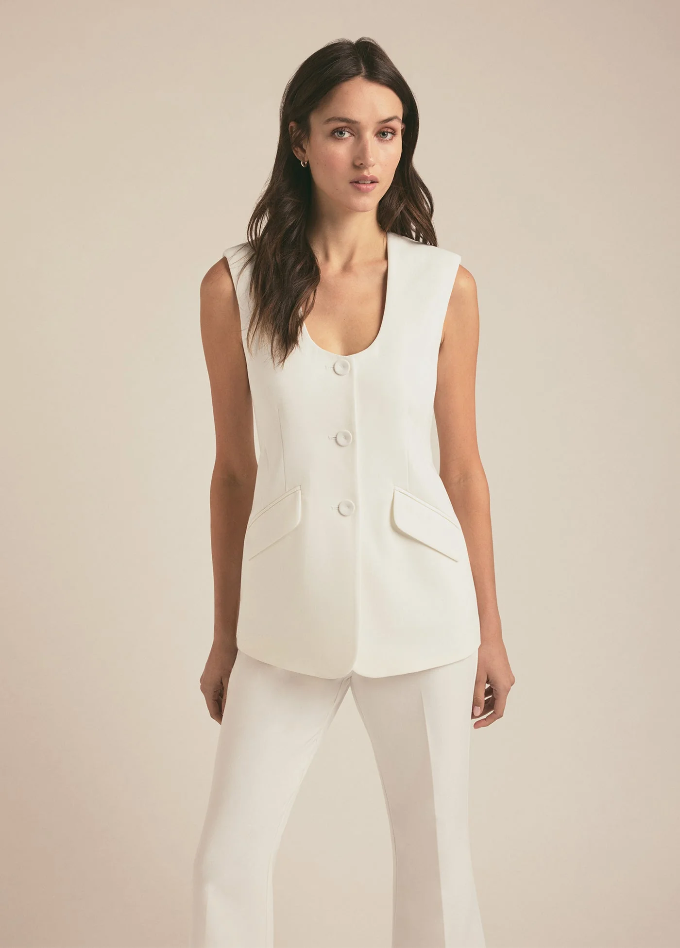 The Diana Vest | Ivory - Image 4