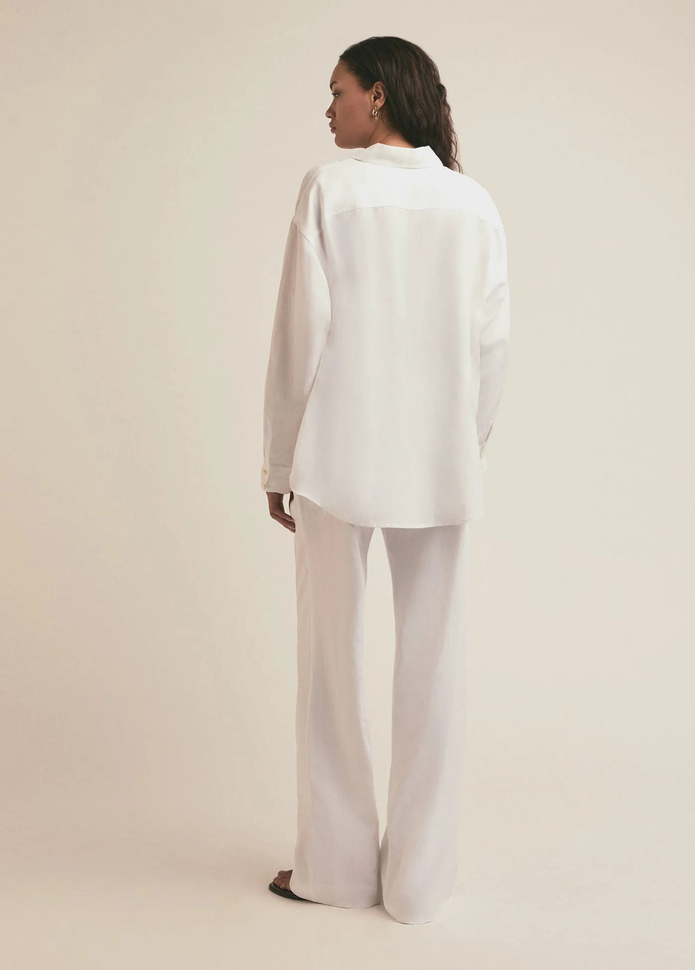The Door'S Always Open Ex-Boyfriend Linen Shirt | White Linen - Image 4