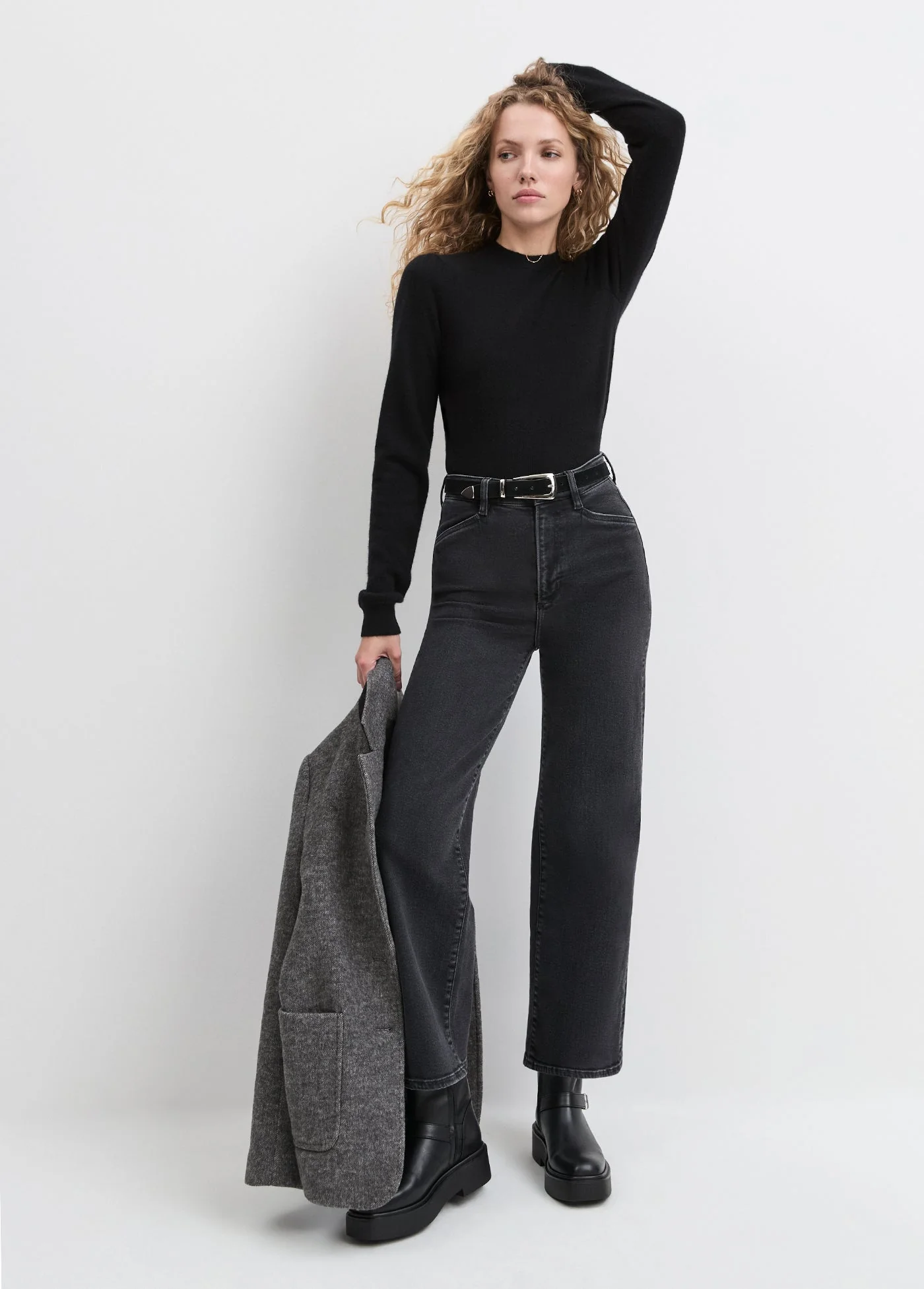 The Elena Long Sleeve Top | Black - Image 2