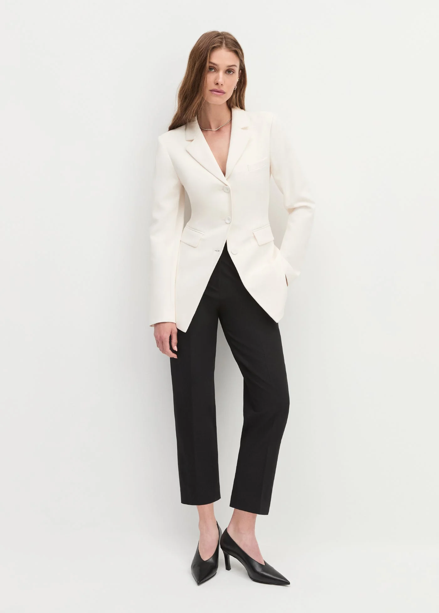 The Elizabeth Jacket | Ivory - Image 3
