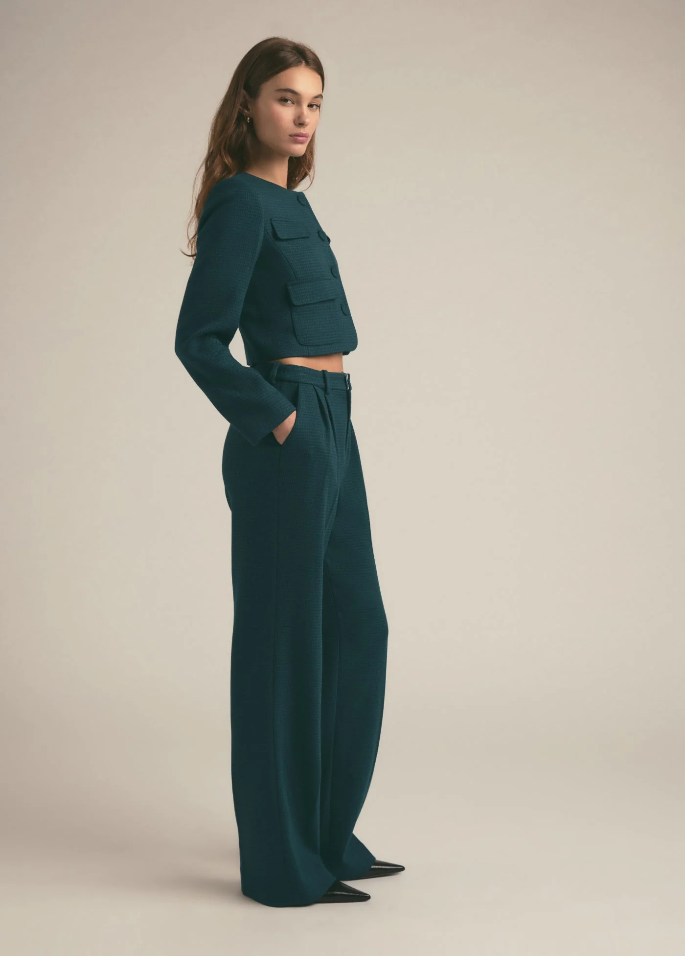 The Emily Jacket | Juniper Houndstooth - Image 4