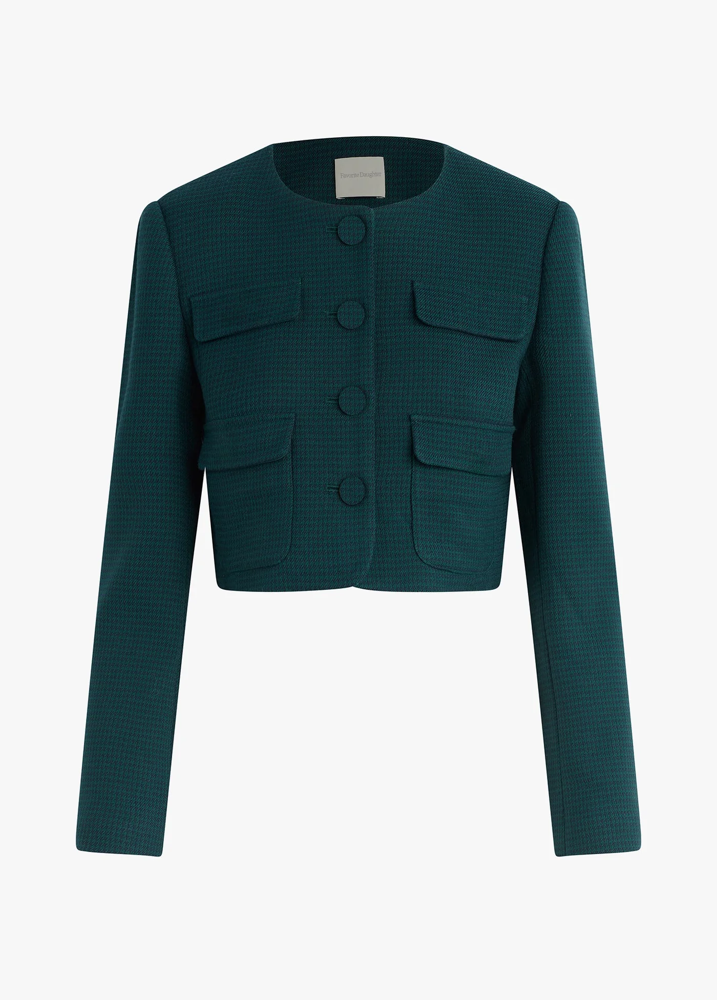 The Emily Jacket | Juniper Houndstooth - Image 8