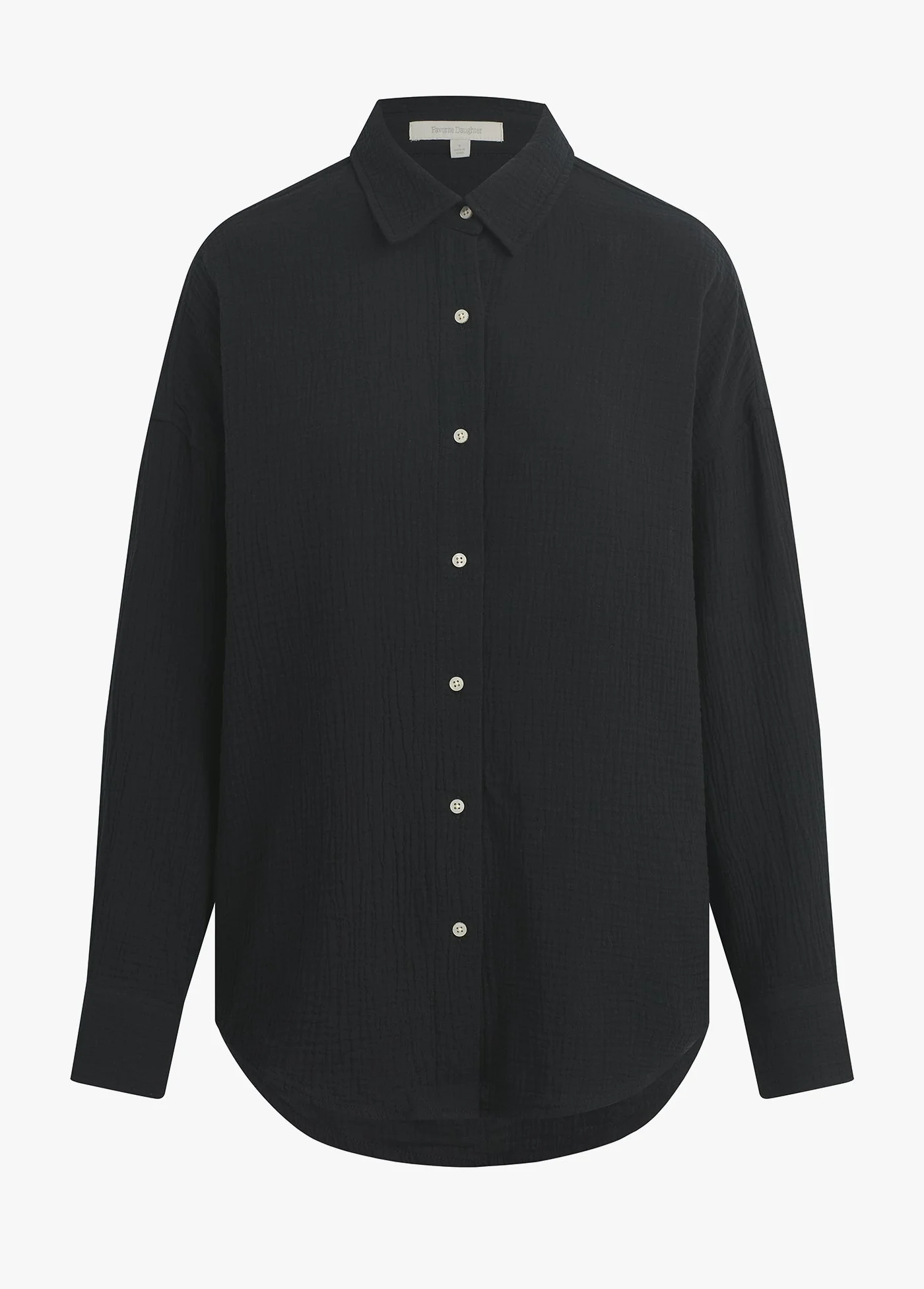 The Ex-Boyfriend Shirt | Black Cotton Gauze - Image 6