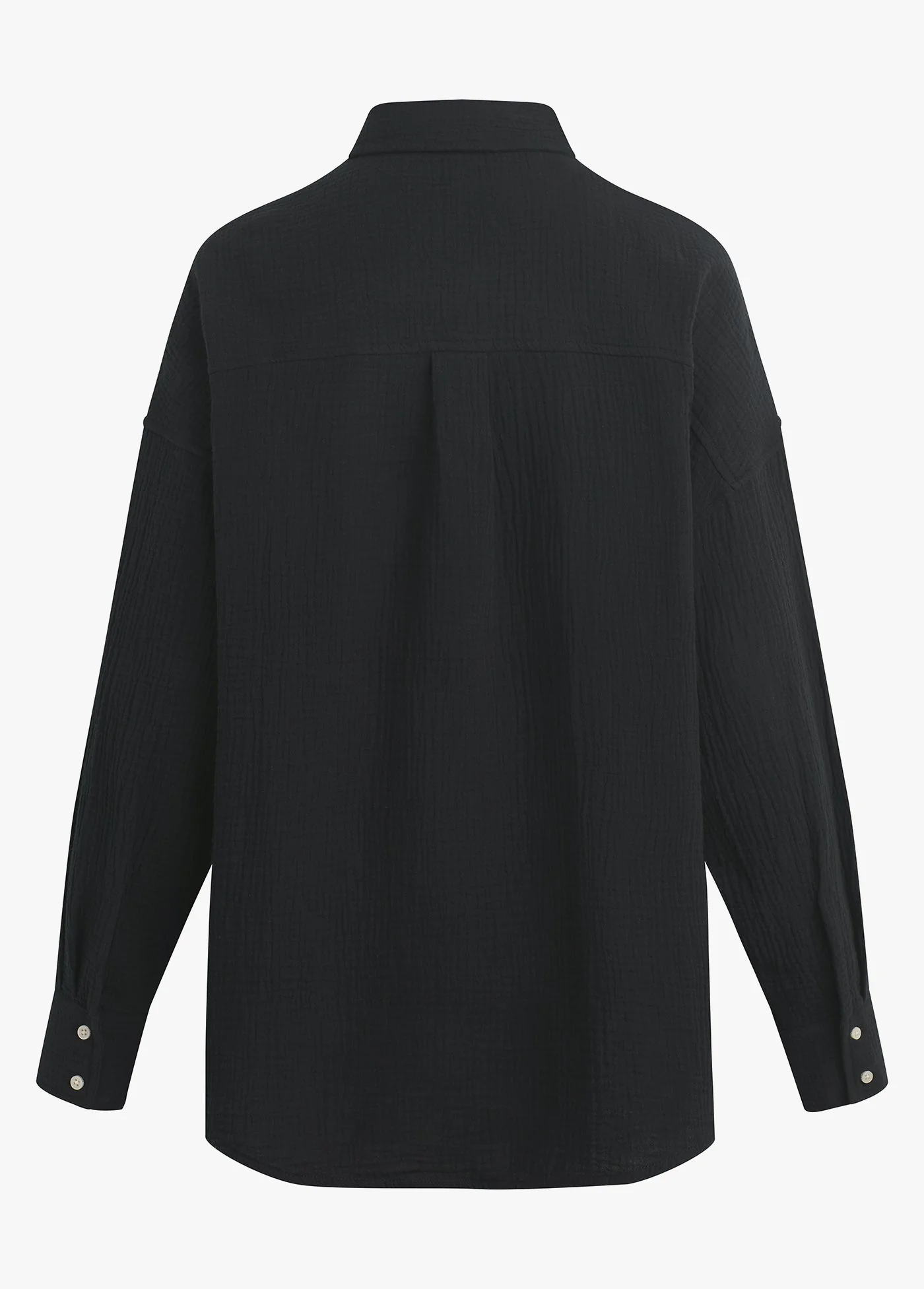The Ex-Boyfriend Shirt | Black Cotton Gauze - Image 7