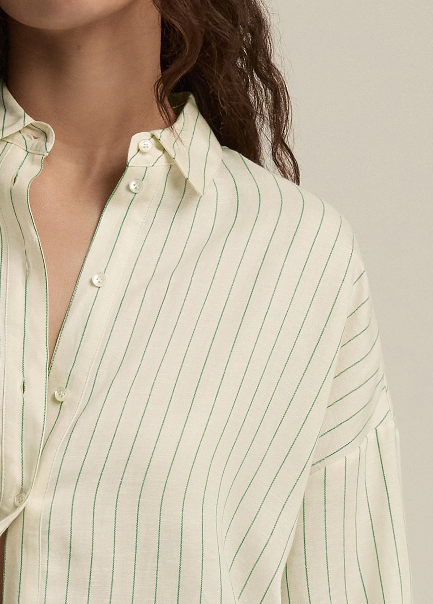 The Ex-Boyfriend Shirt | Emerald Stripe - Image 2