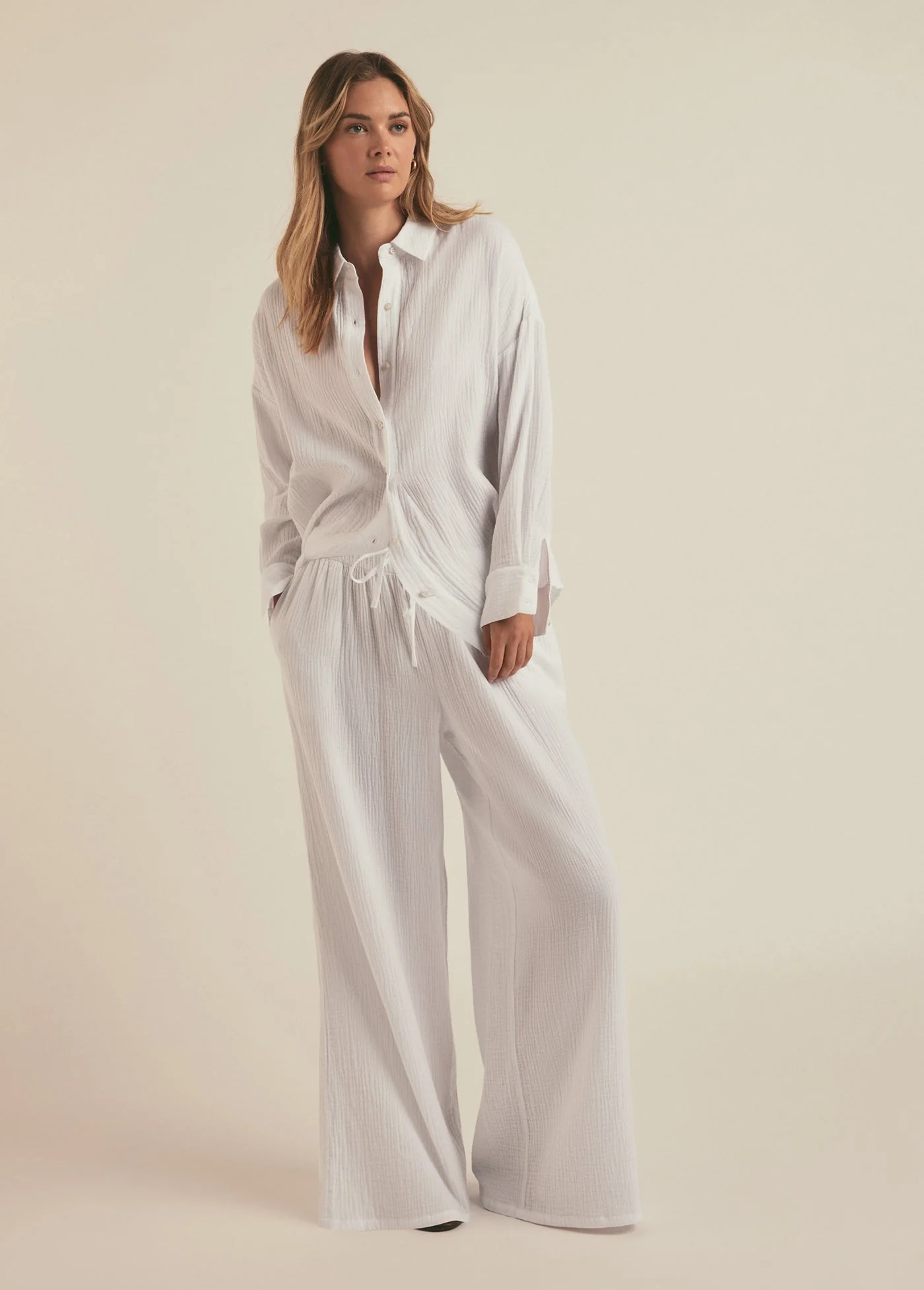 The Ex-Boyfriend Shirt | White Cotton Gauze