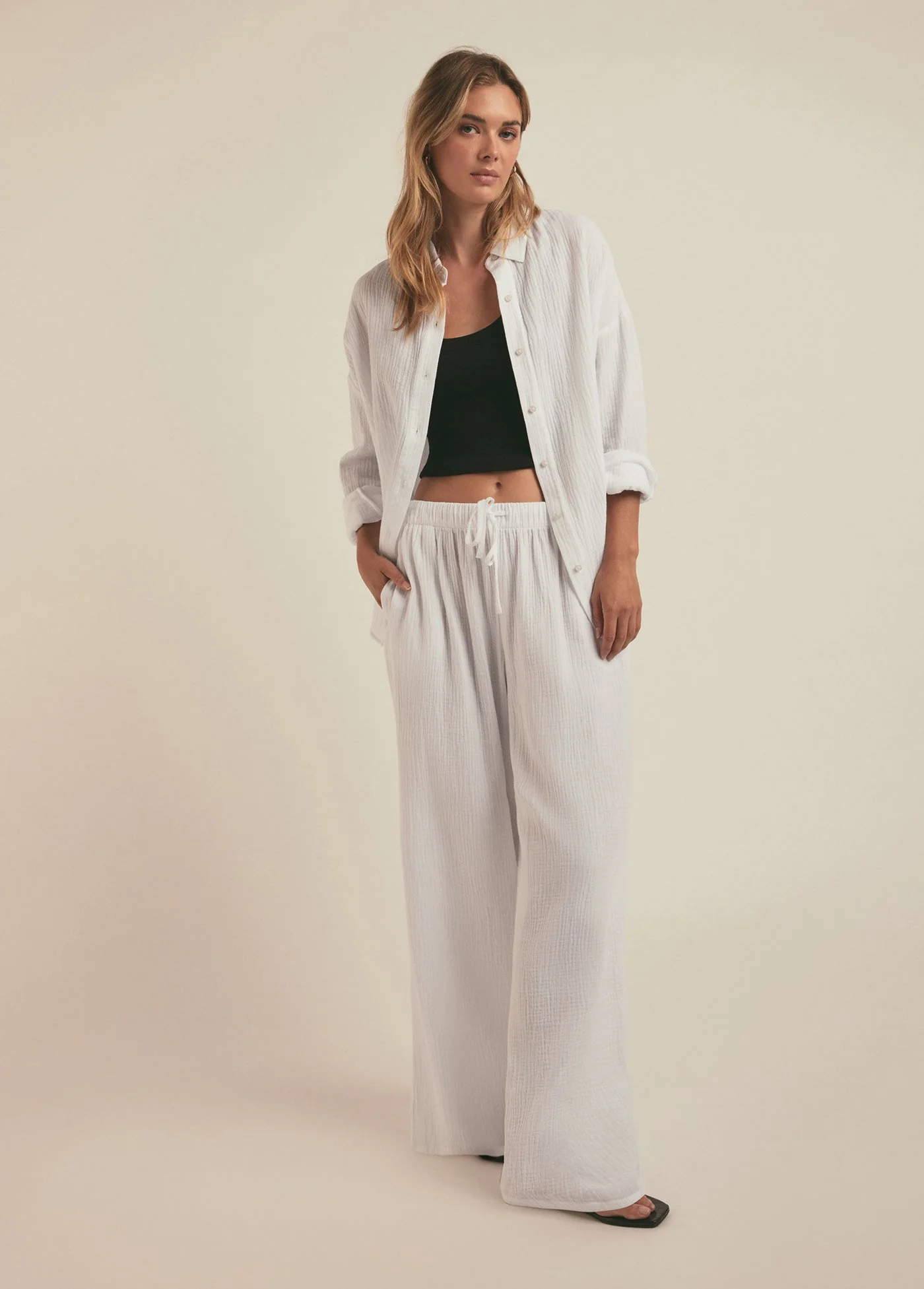 The Ex-Boyfriend Shirt | White Cotton Gauze - Image 4