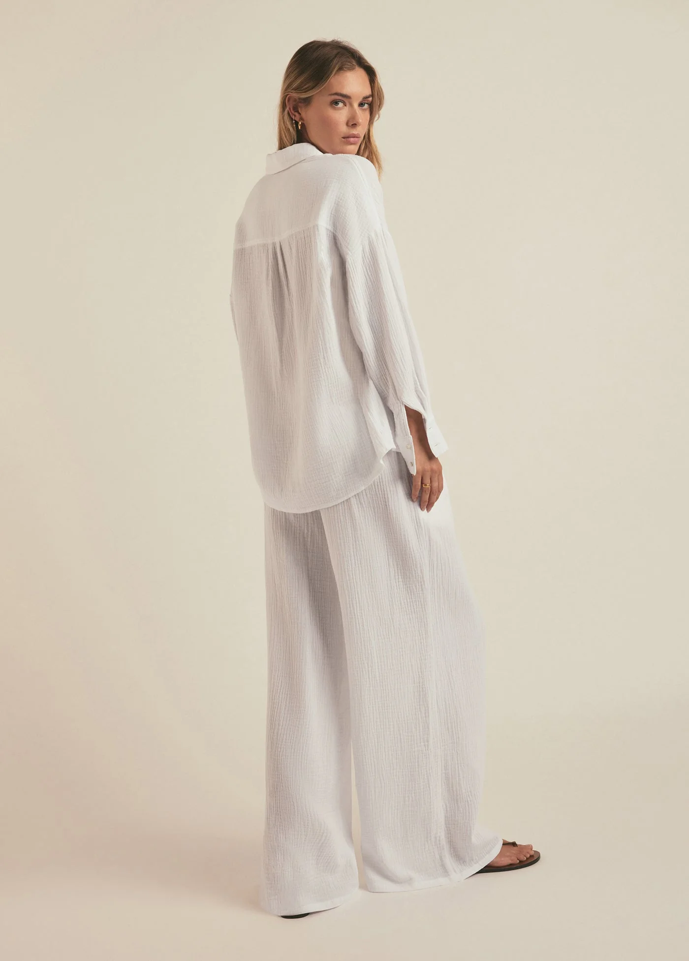 The Ex-Boyfriend Shirt | White Cotton Gauze - Image 6