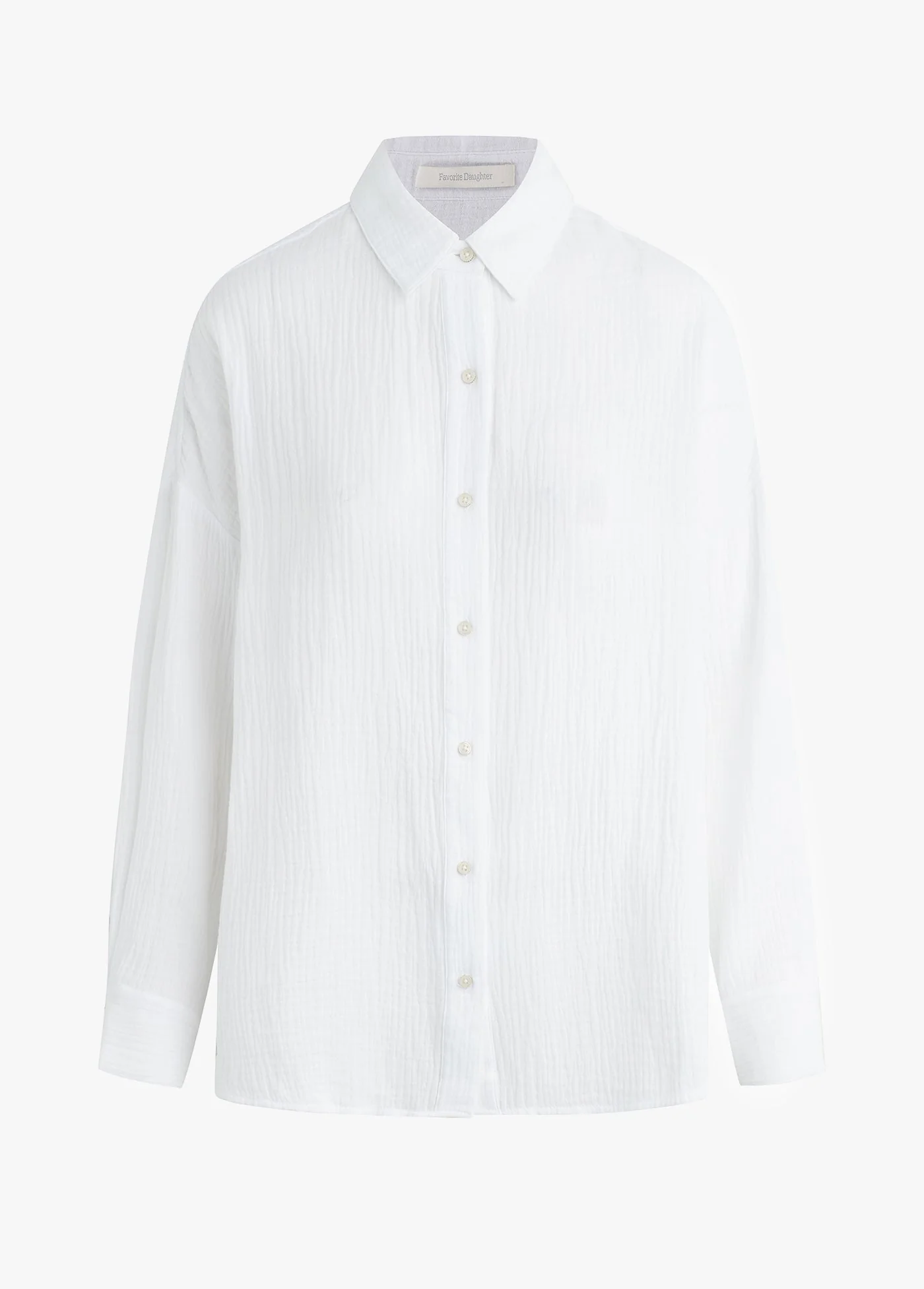 The Ex-Boyfriend Shirt | White Cotton Gauze - Image 7