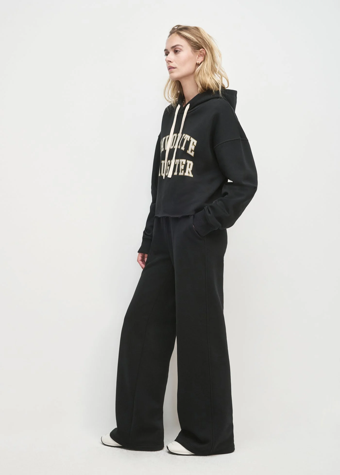 The Favorite Daughter Embroidered Wide Leg | Black - Image 4