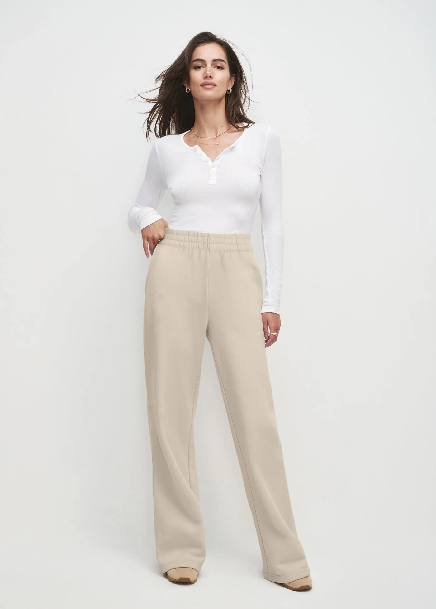 The Favorite Daughter Embroidered Wide Leg | Stone Dijon - Image 3
