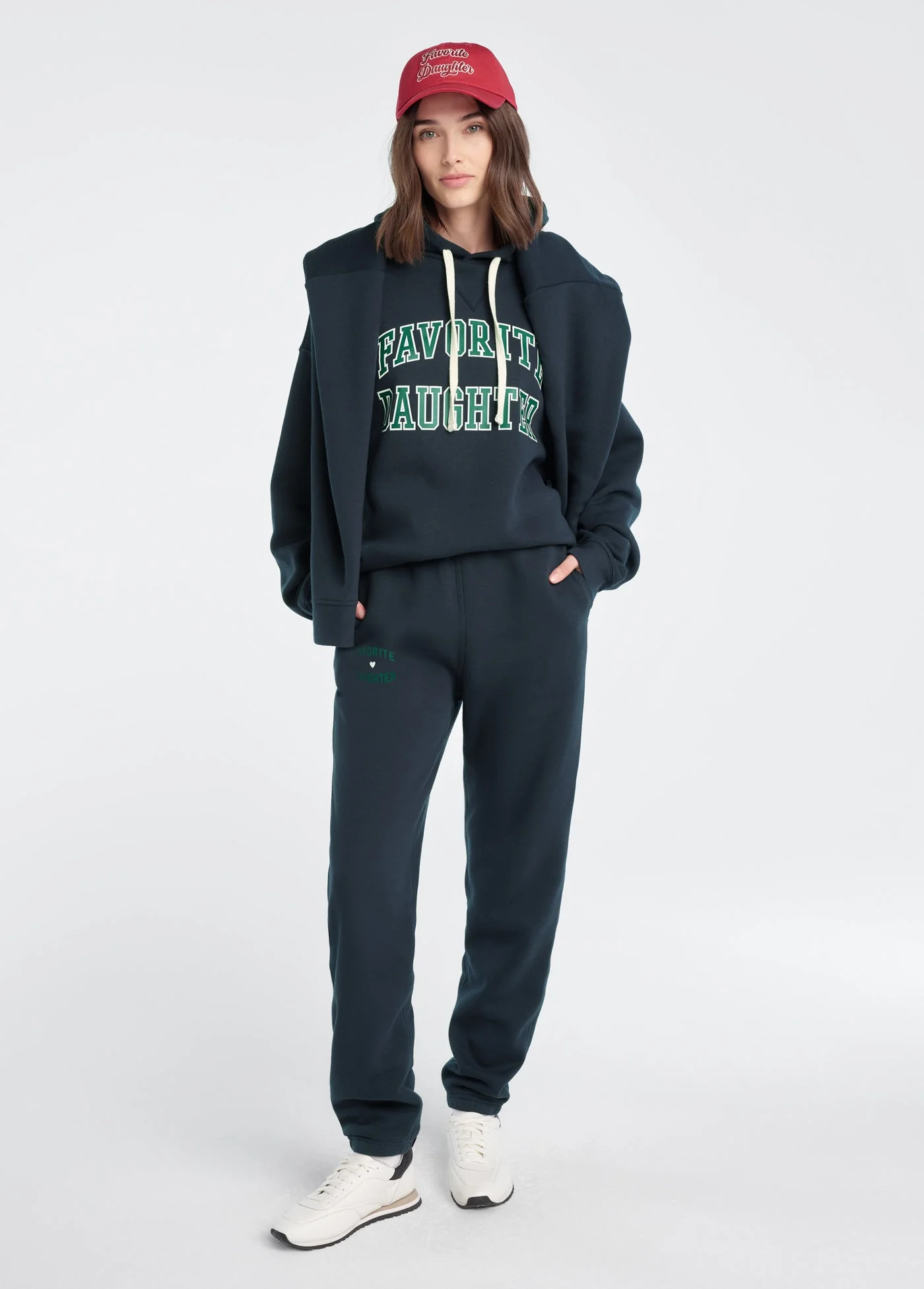The Favorite Daughter Jogger Exclusive | Navy Emerald - Image 2
