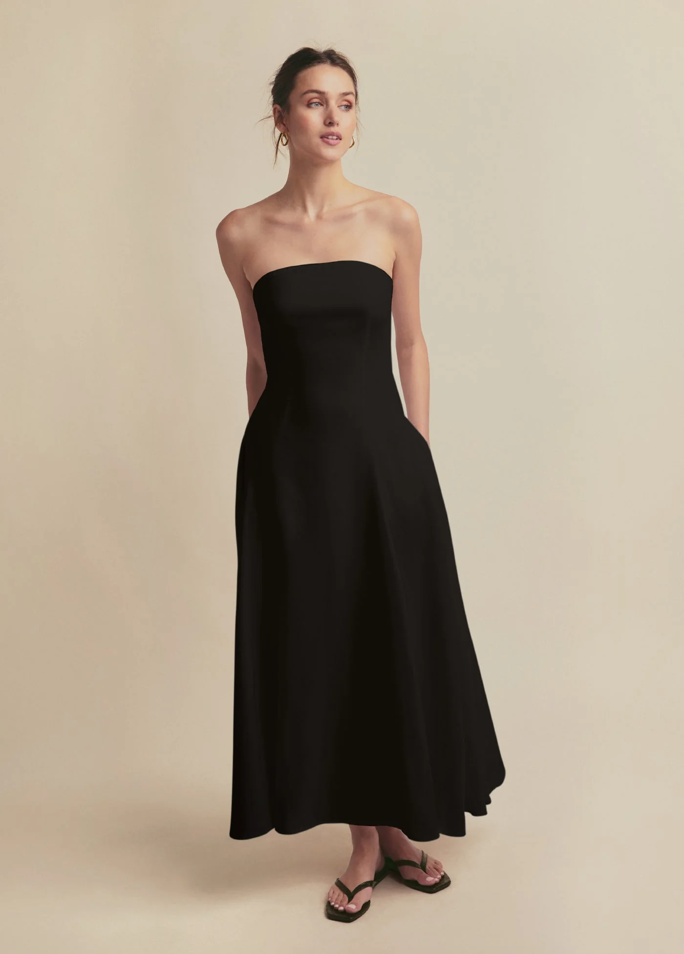 The Favorite Linen Dress | Black - Image 2