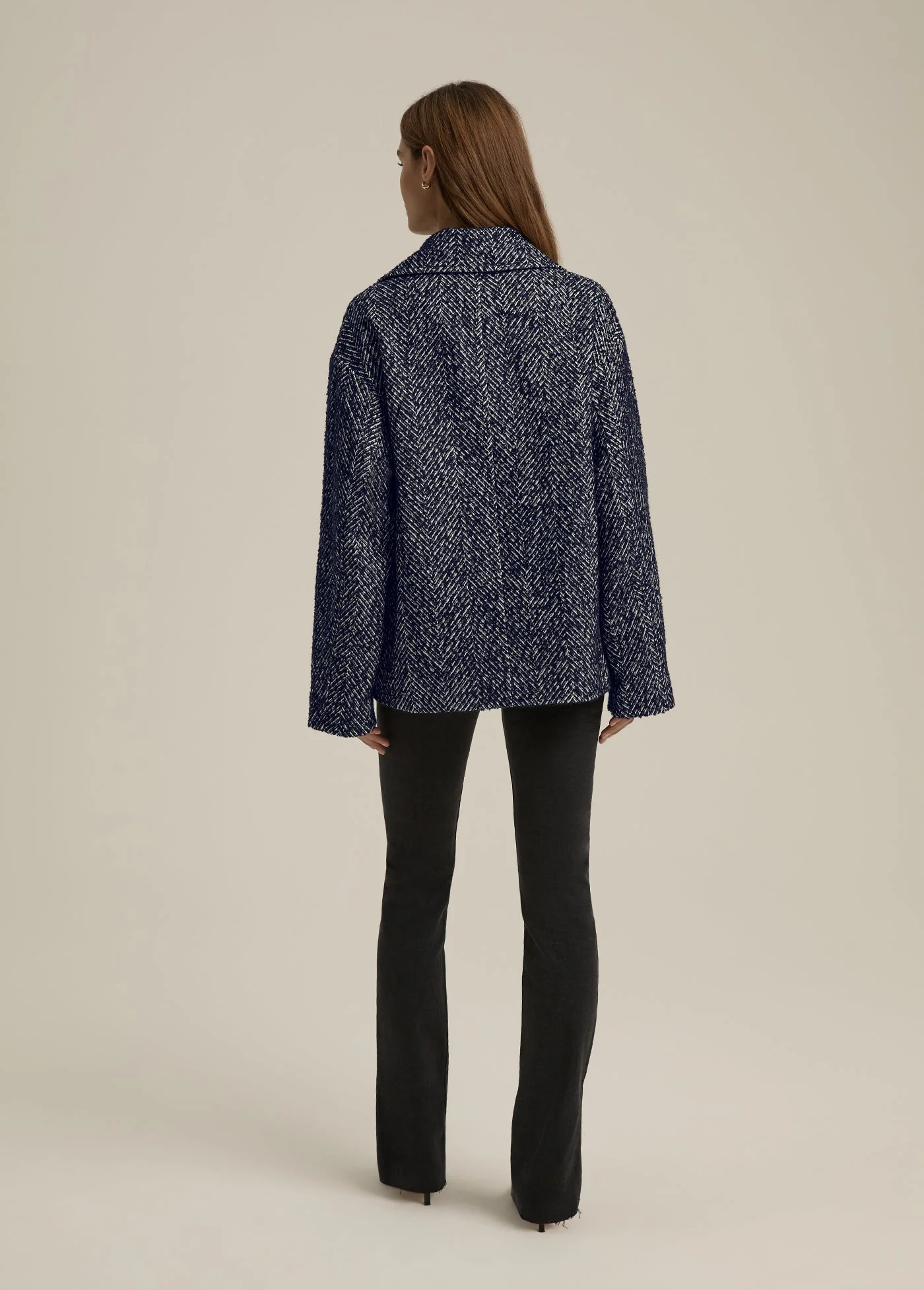The Favorite Peacoat | Navy Herringbone - Image 5