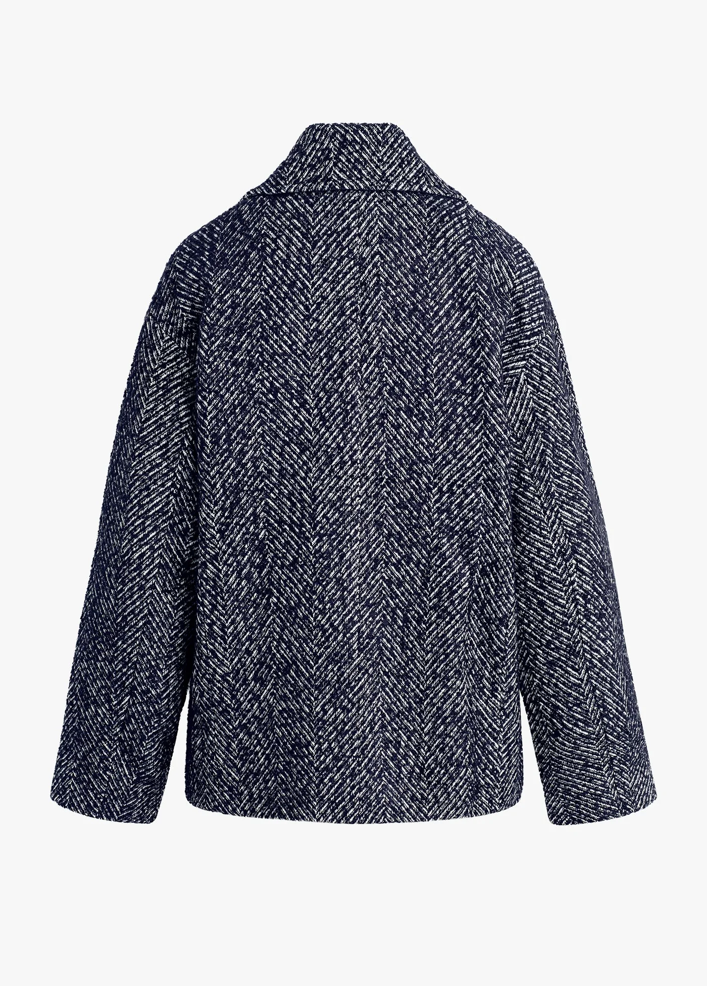 The Favorite Peacoat | Navy Herringbone - Image 7