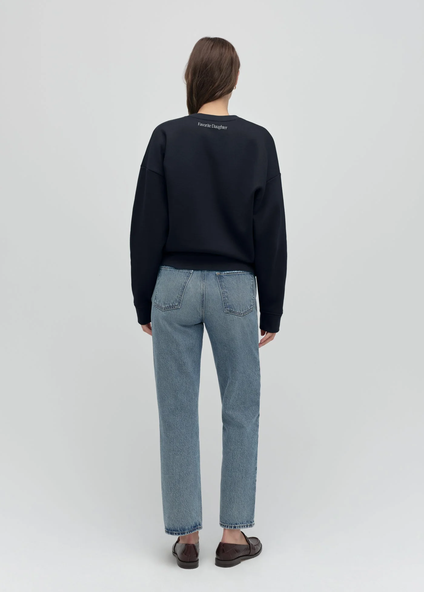 The Go Sports Script Sweatshirt | Navy White - Image 3