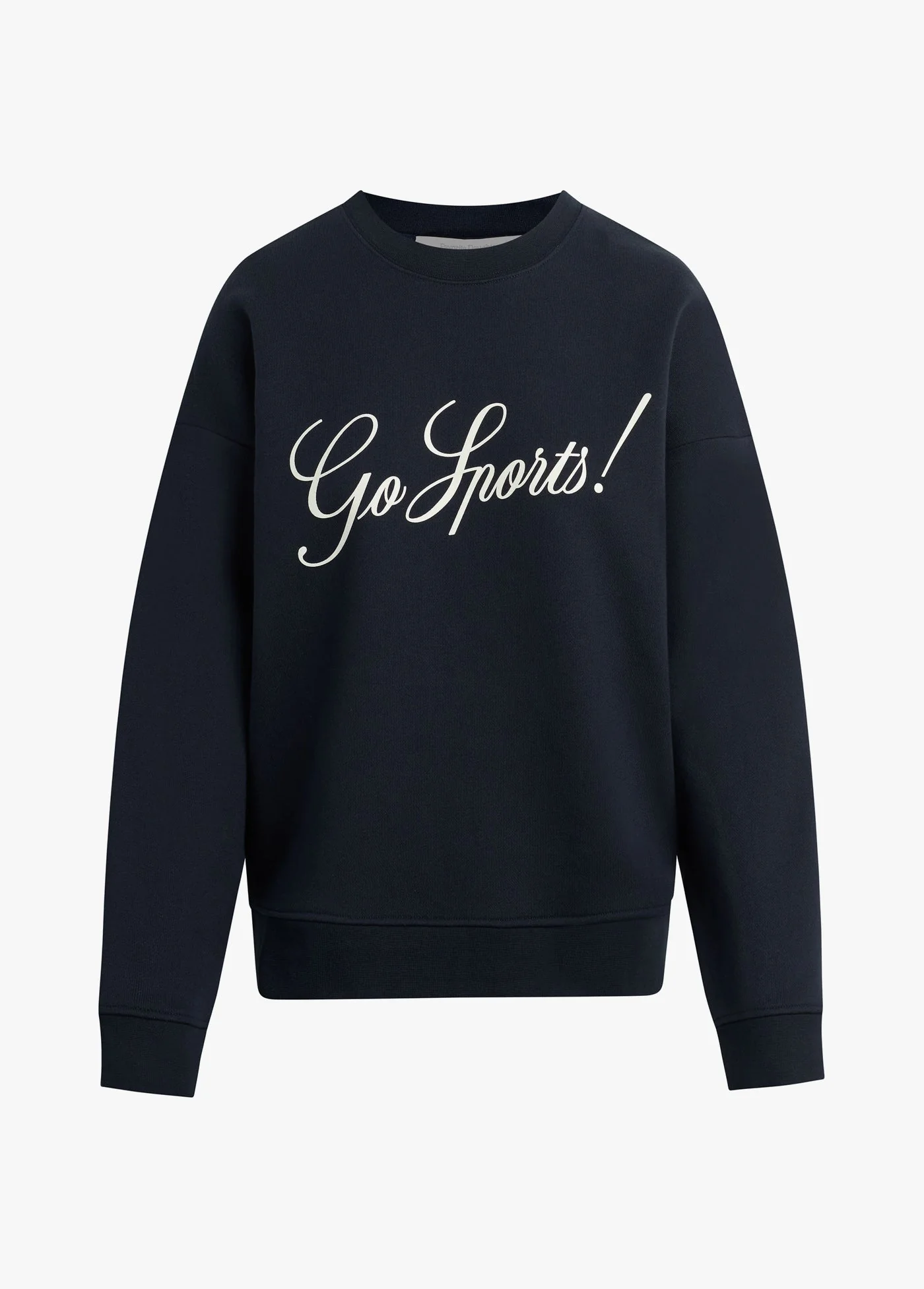 The Go Sports Script Sweatshirt | Navy White - Image 5
