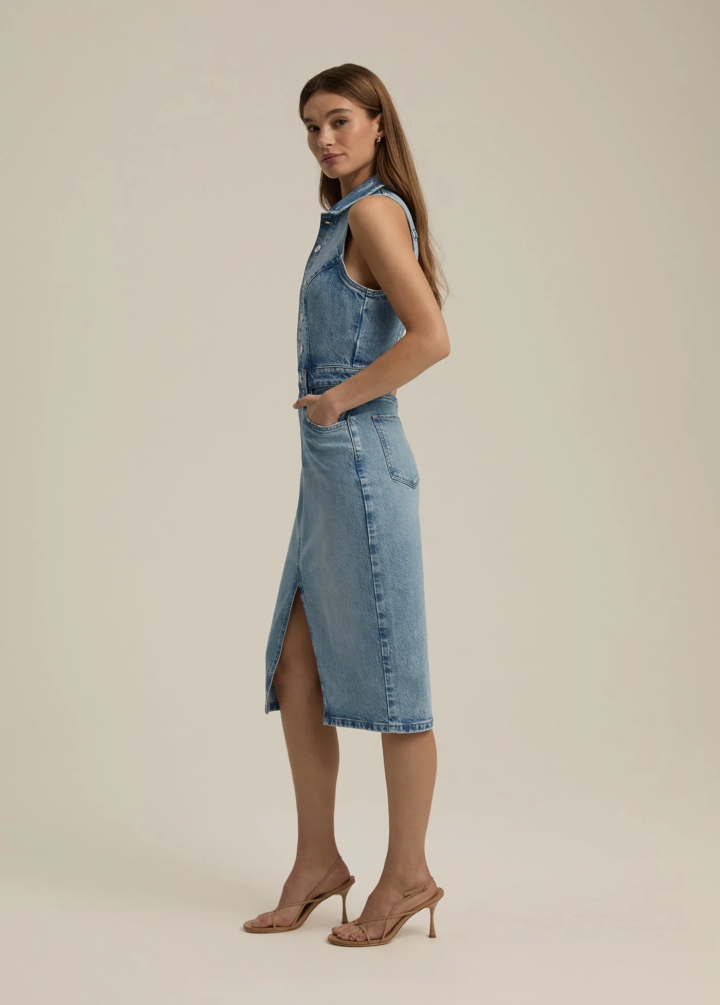 The Halter City Dress | Santa Barbara - Image 3