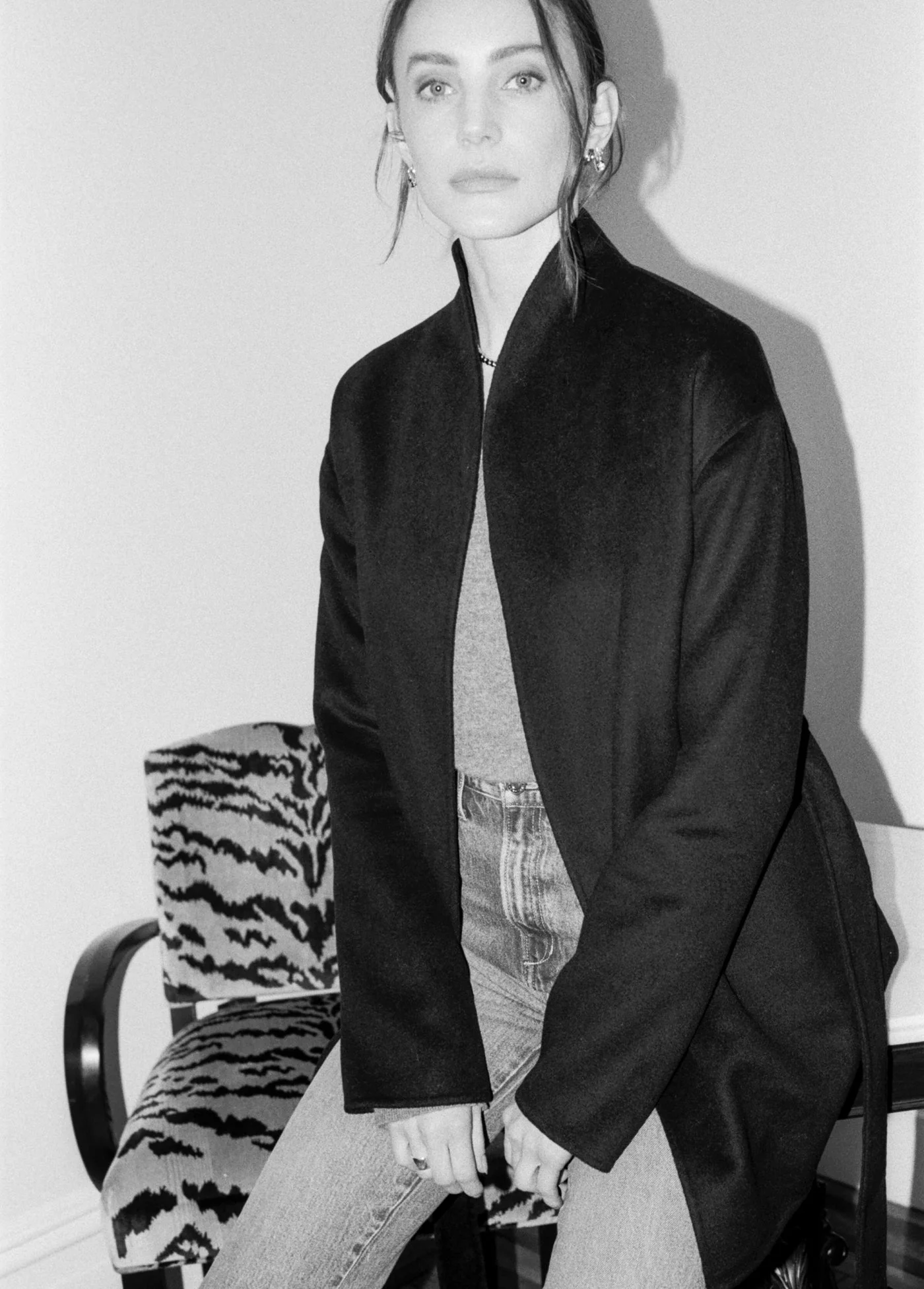 The Jasper Wrap Coat | Black - Image 3