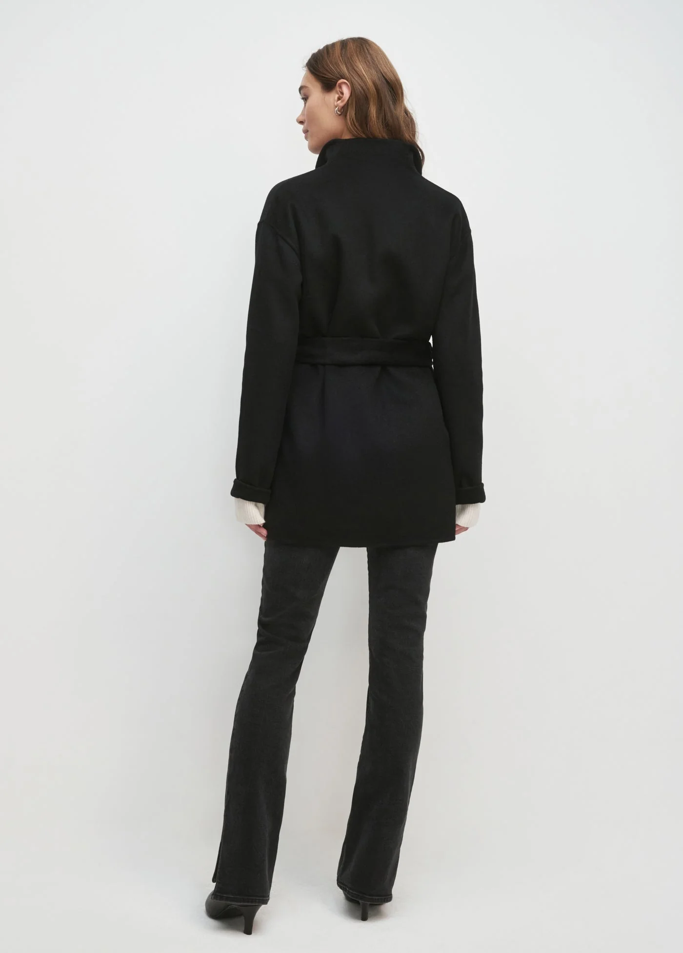 The Jasper Wrap Coat | Black - Image 5
