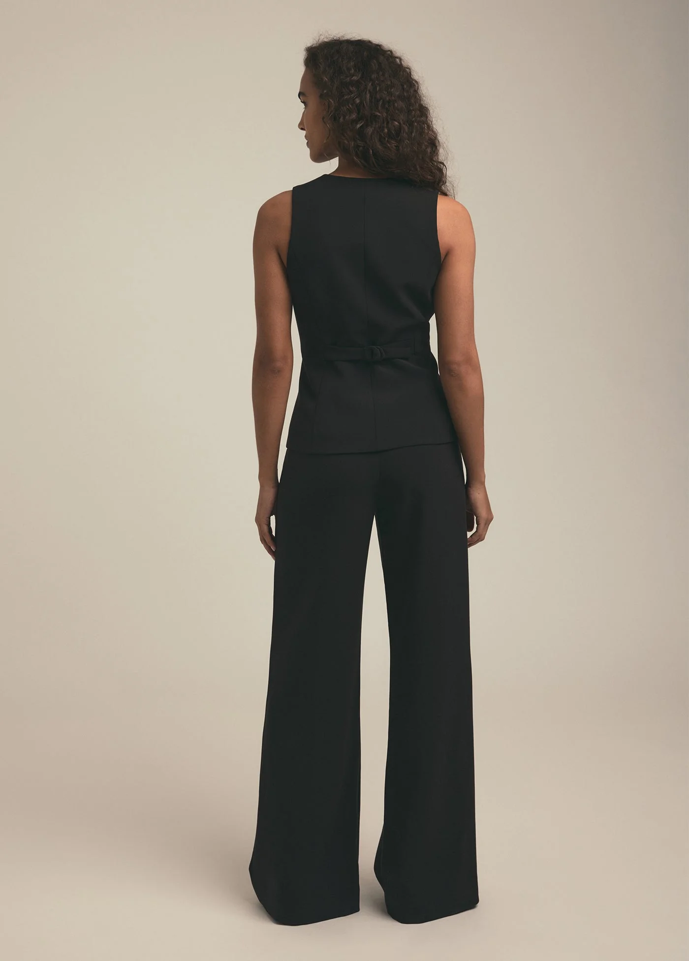 The Jones Linen Vest | Black - Image 4