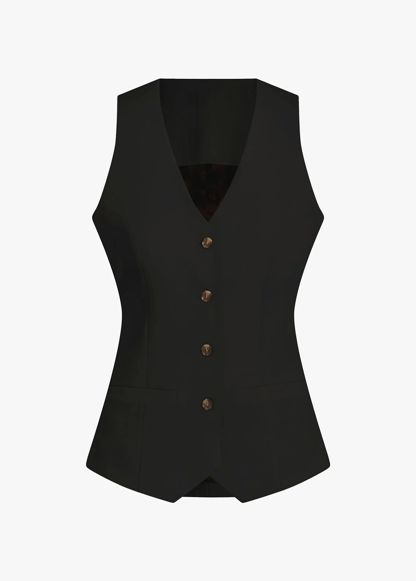 The Jones Linen Vest | Black - Image 5