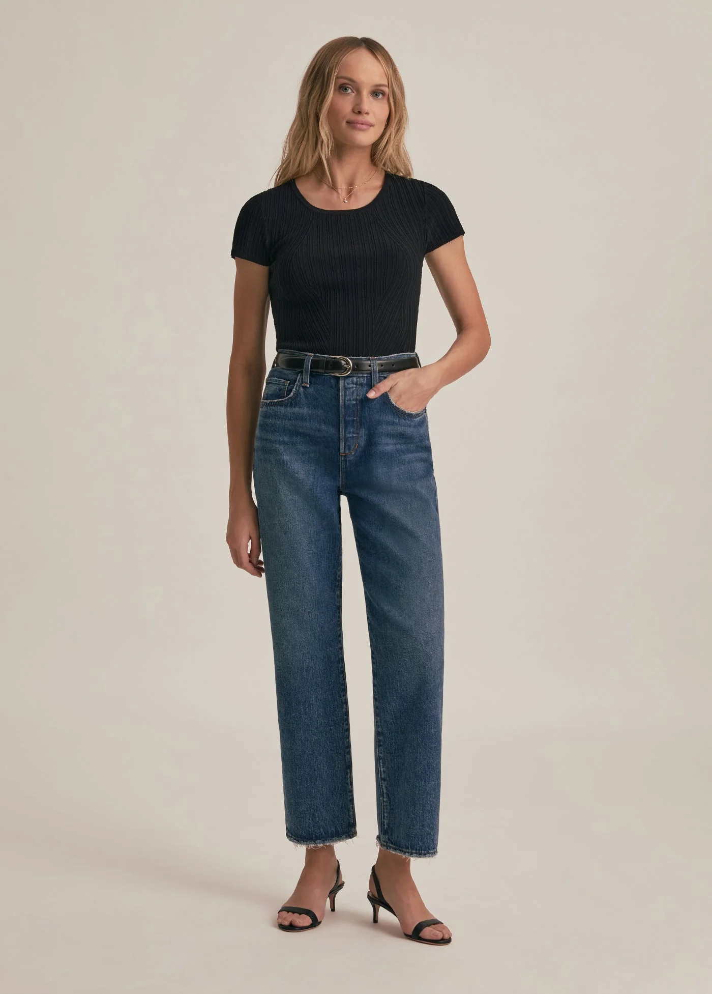 The Kennedy Cap Sleeve Top | Black - Image 3