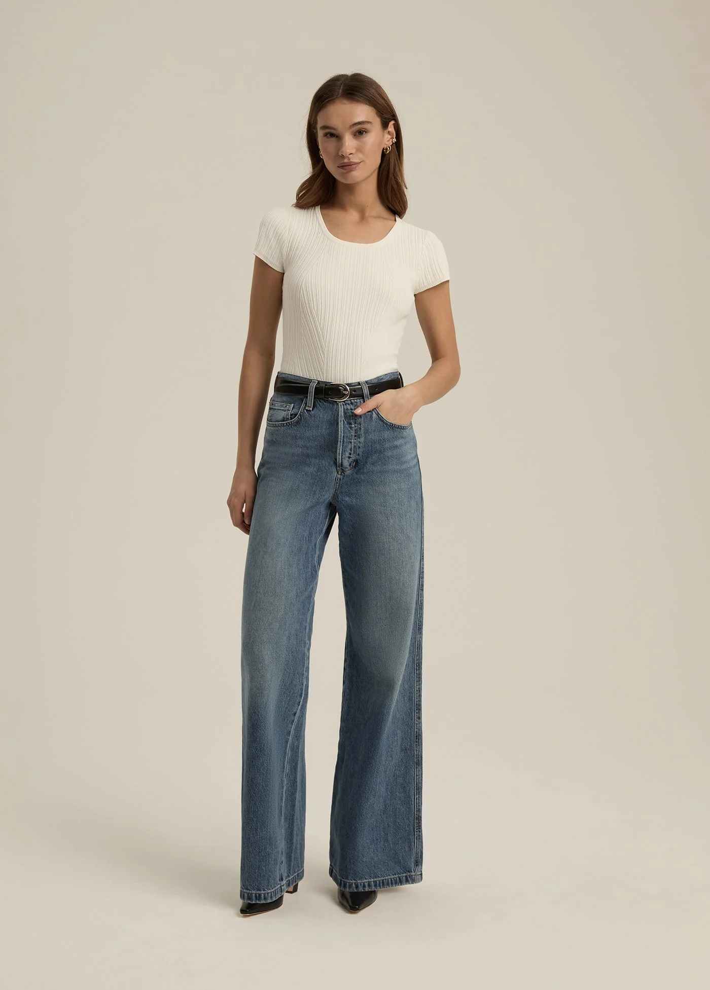 The Kennedy Cap Sleeve Top | Ivory - Image 2