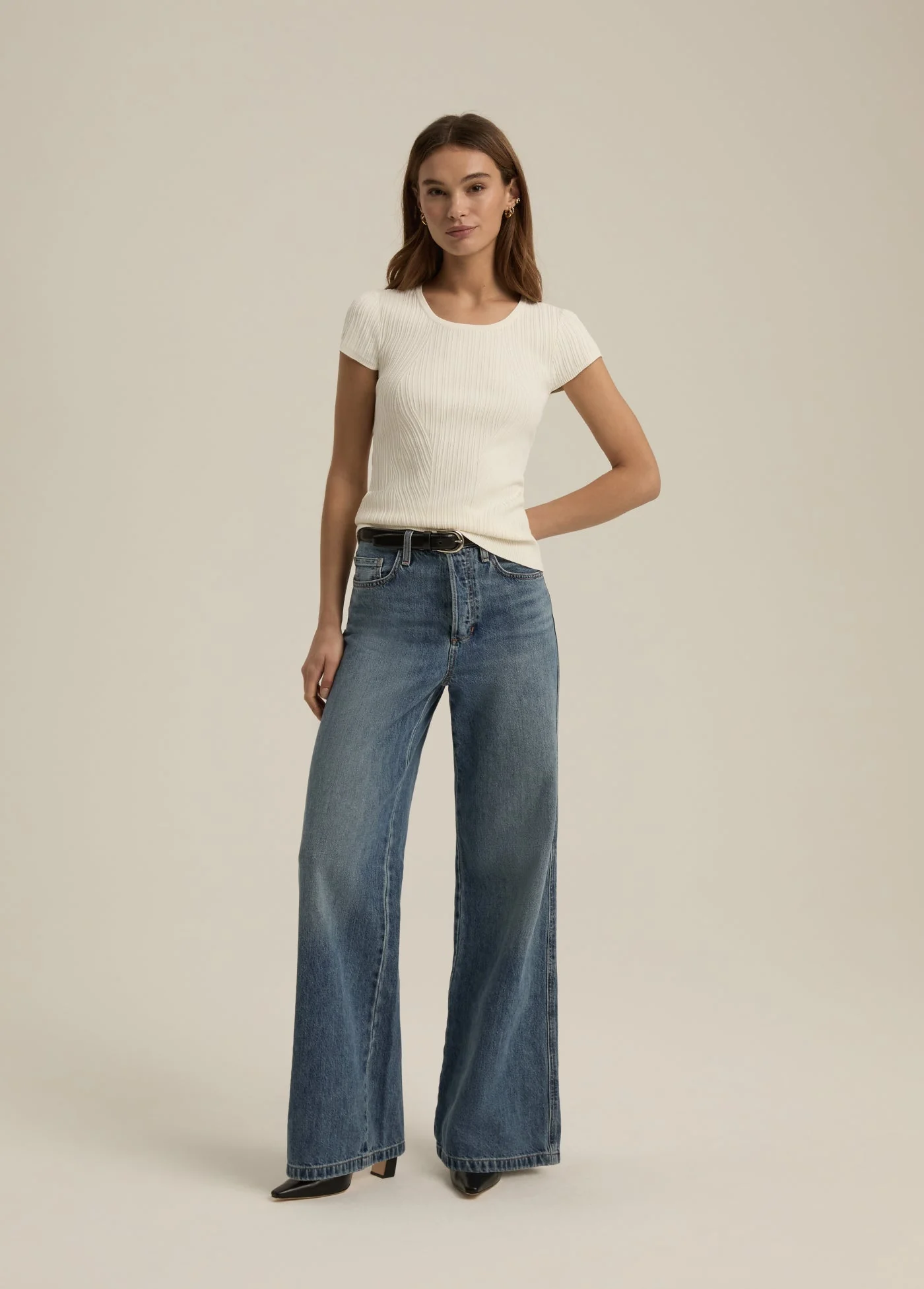 The Kennedy Cap Sleeve Top | Ivory - Image 3