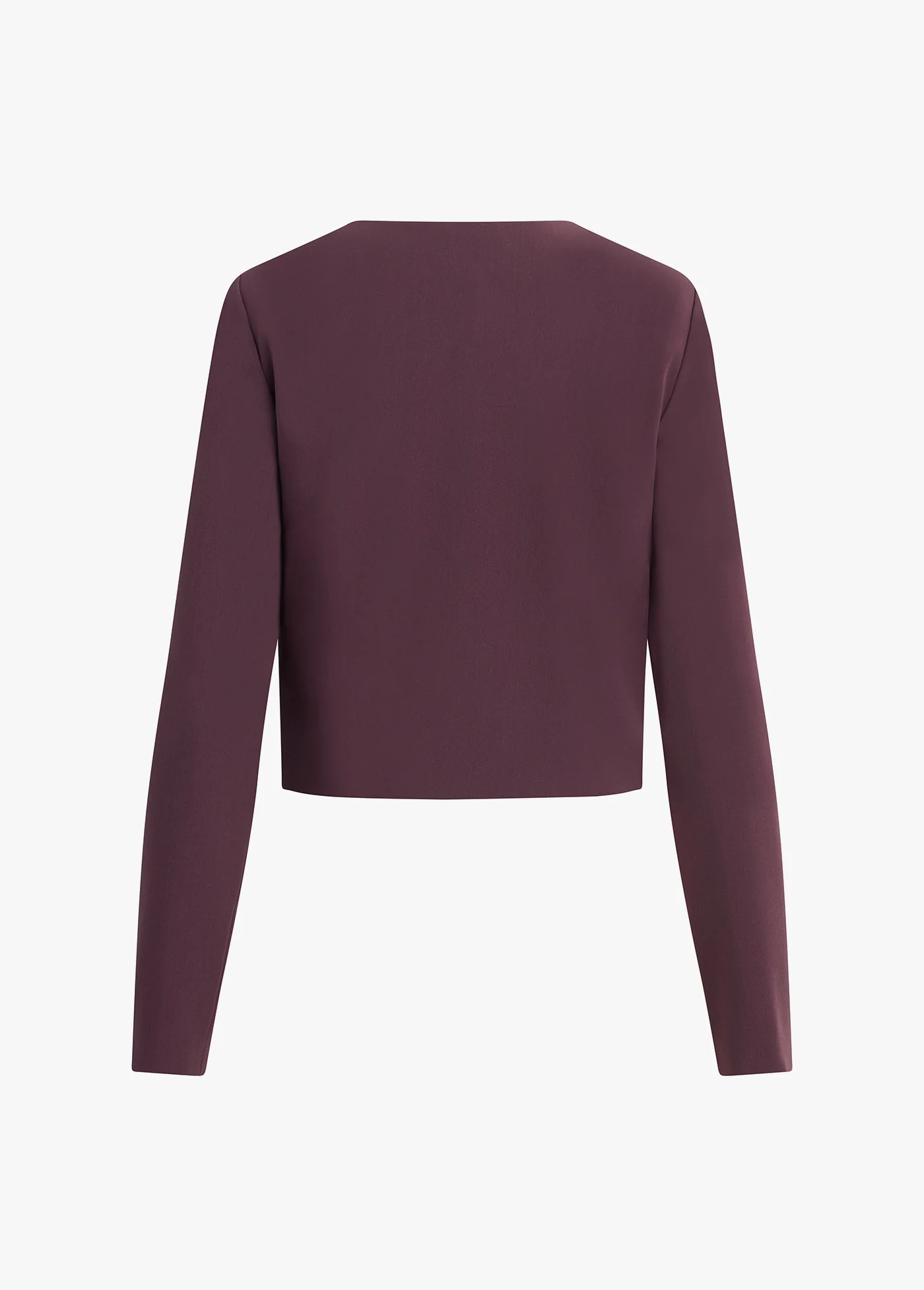 The Laura Crop Jacket | Burgundy Dahlia - Image 8