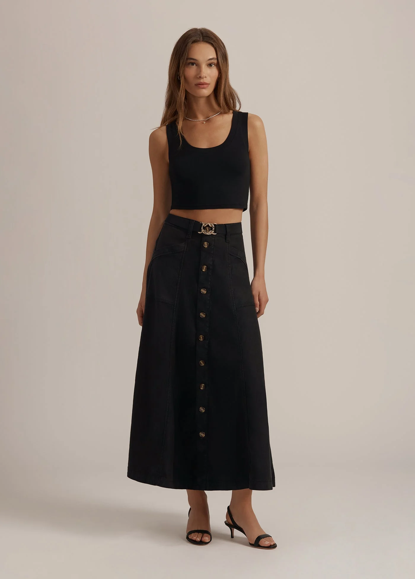 The Lila Skirt | Jet Black