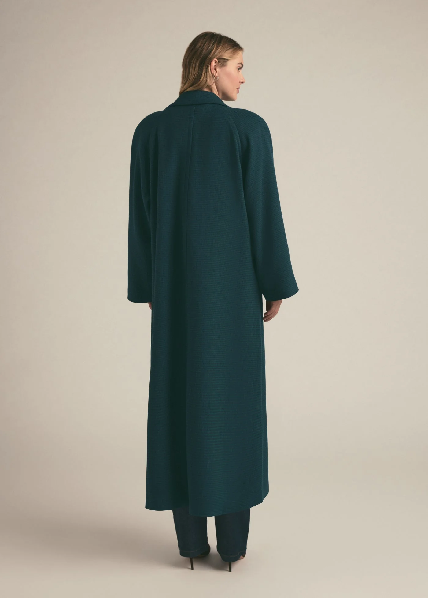 The Long Cameron Coat | Juniper Houndstooth - Image 6