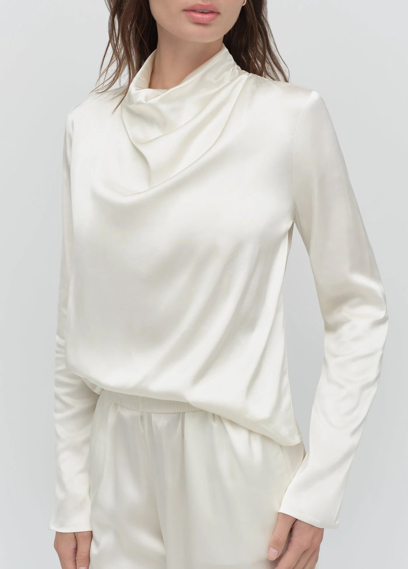 The Long Sleeve Alice Top | Ivory - Image 2
