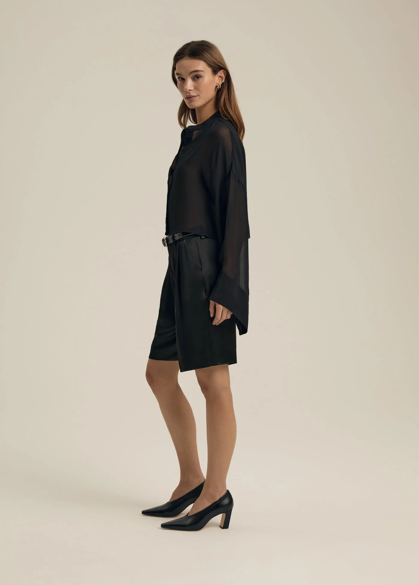 The Low Favorite Bermuda Short | Black Satin - Image 5