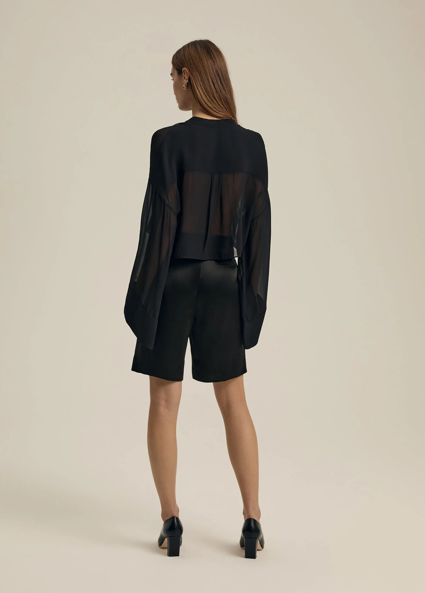 The Low Favorite Bermuda Short | Black Satin - Image 6