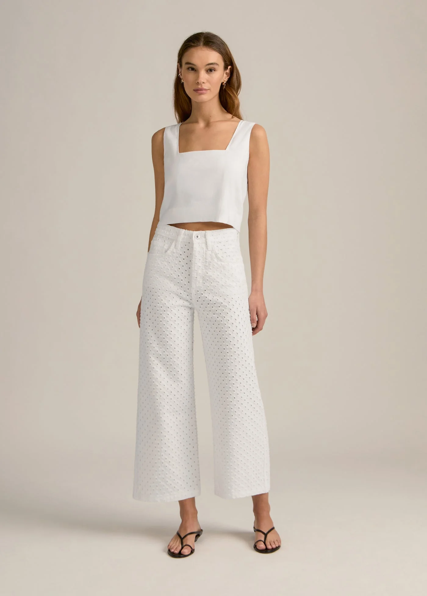 The Masha Super High Rise Wide Leg Crop | Aspen - Image 2