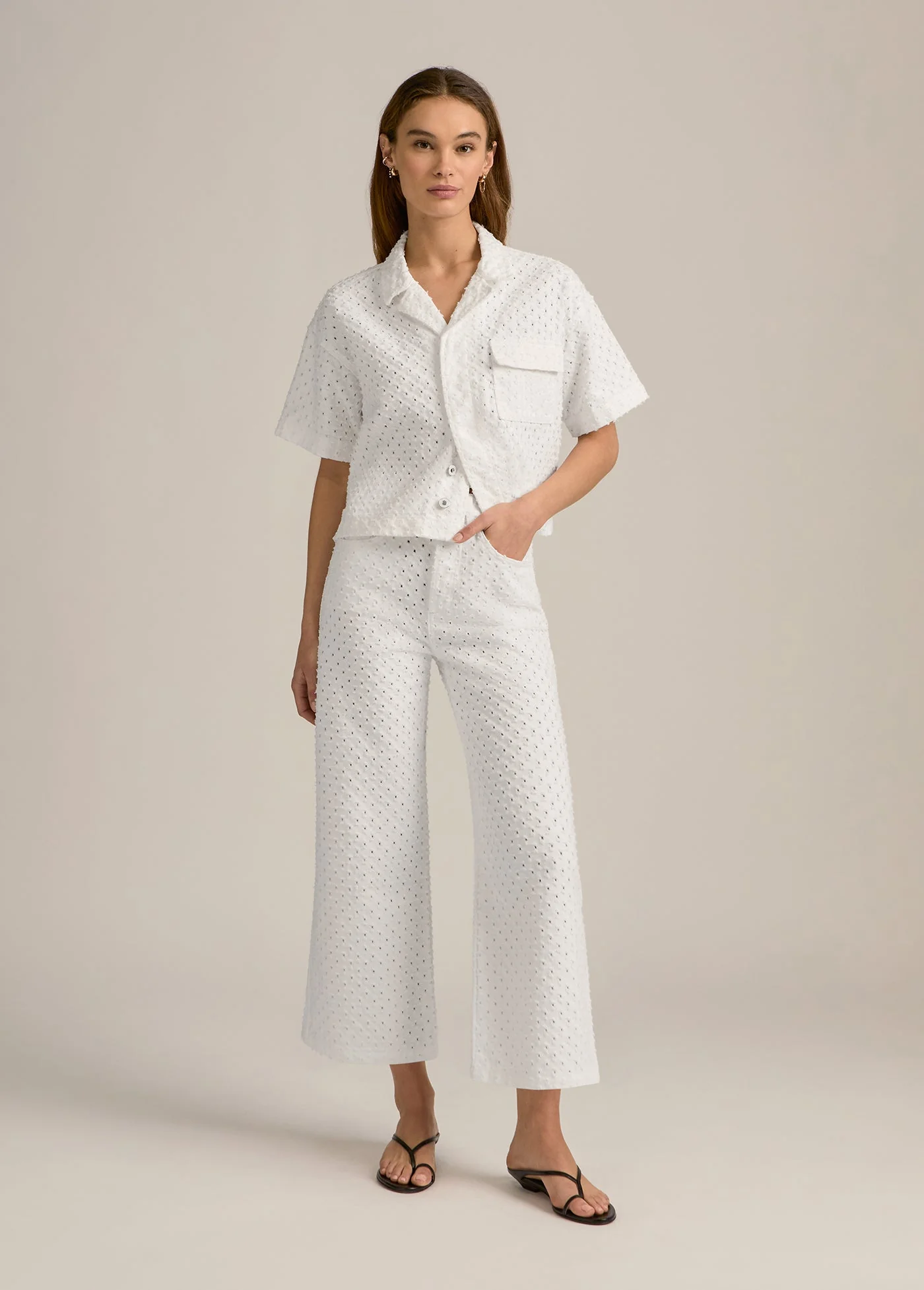 The Masha Super High Rise Wide Leg Crop | Aspen - Image 3
